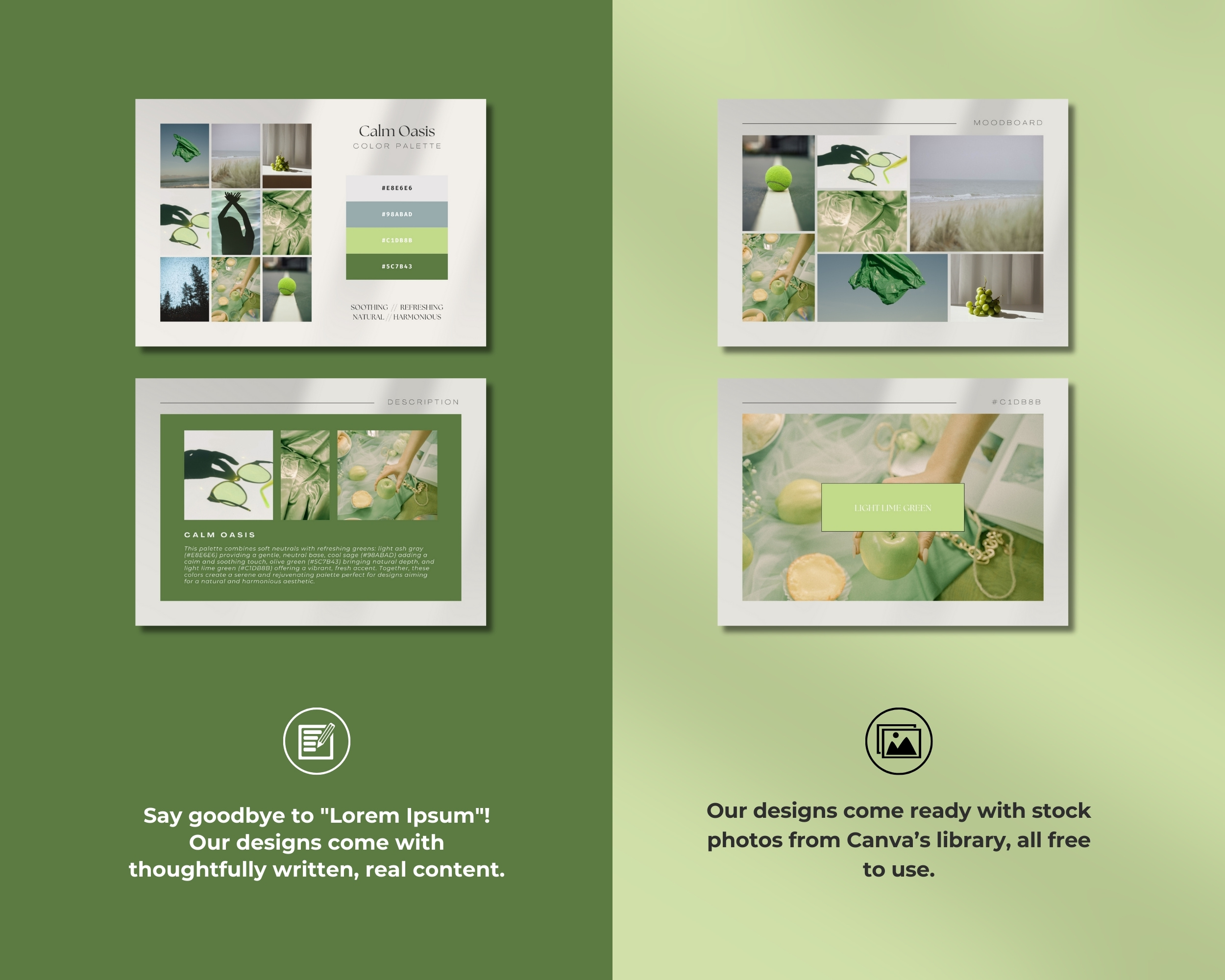 Calm Oasis Digital Color Palette