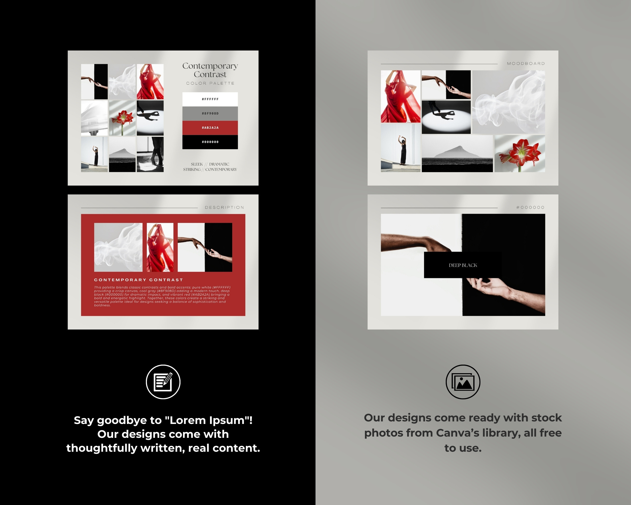 Contemporary Contrast Digital Color Palette