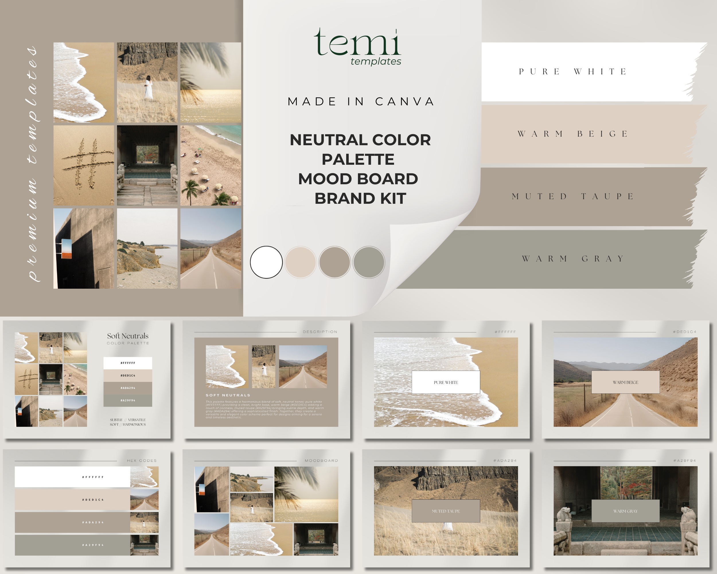 Soft Neutrals Digital Color Palette