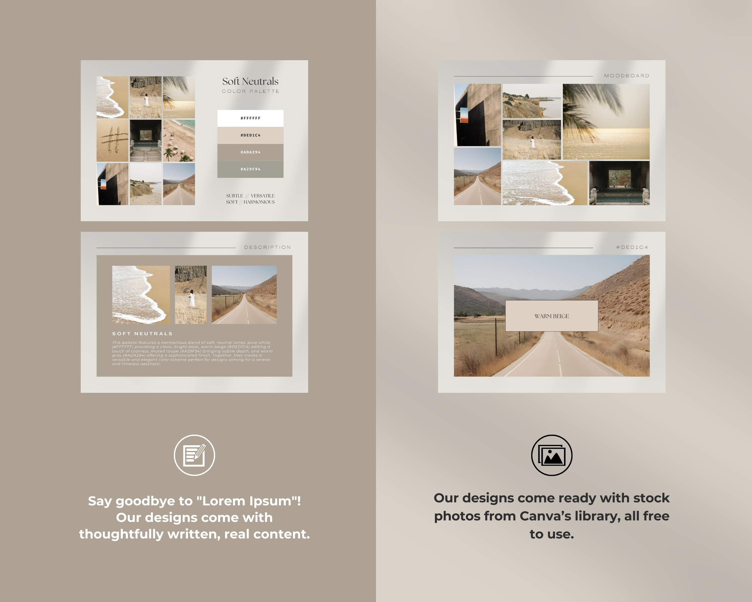 Soft Neutrals Digital Color Palette