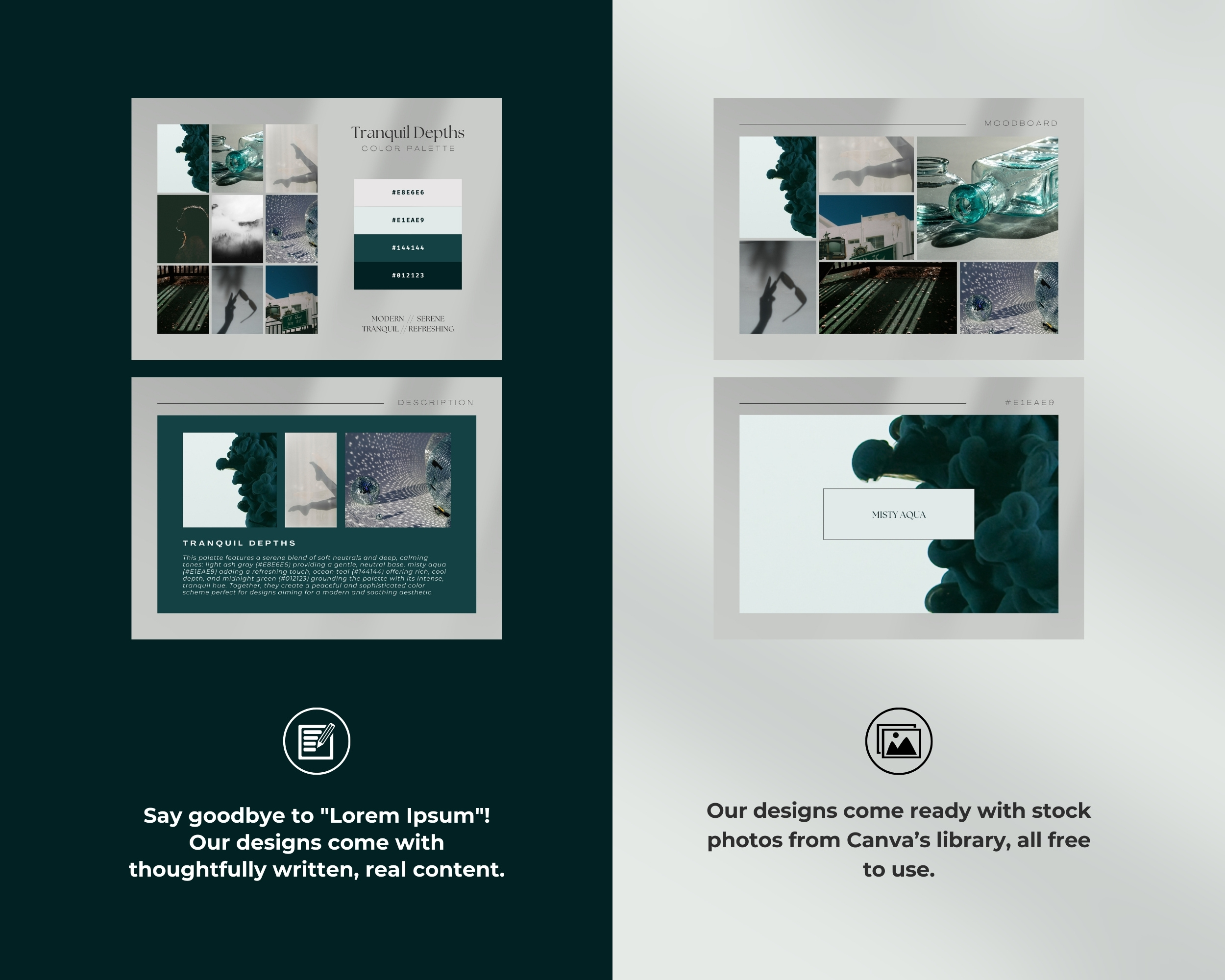 Tranquil Depths Digital Color Palette