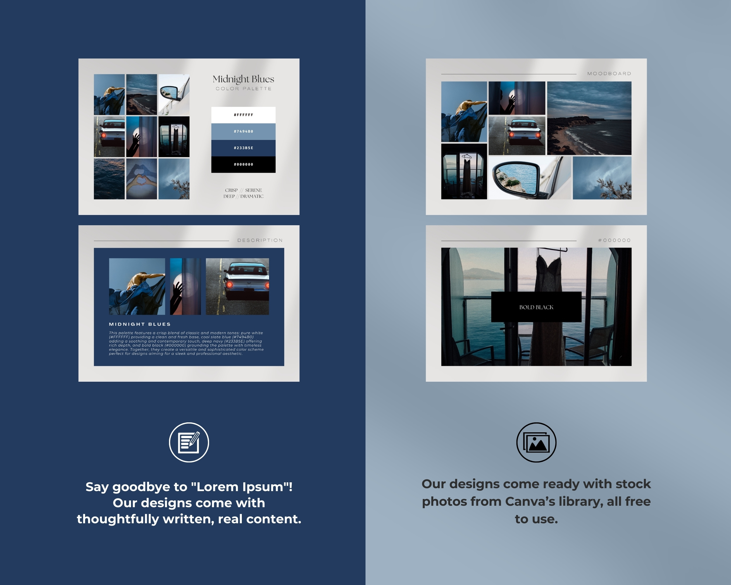 Midnight Blues Digital Color Palette