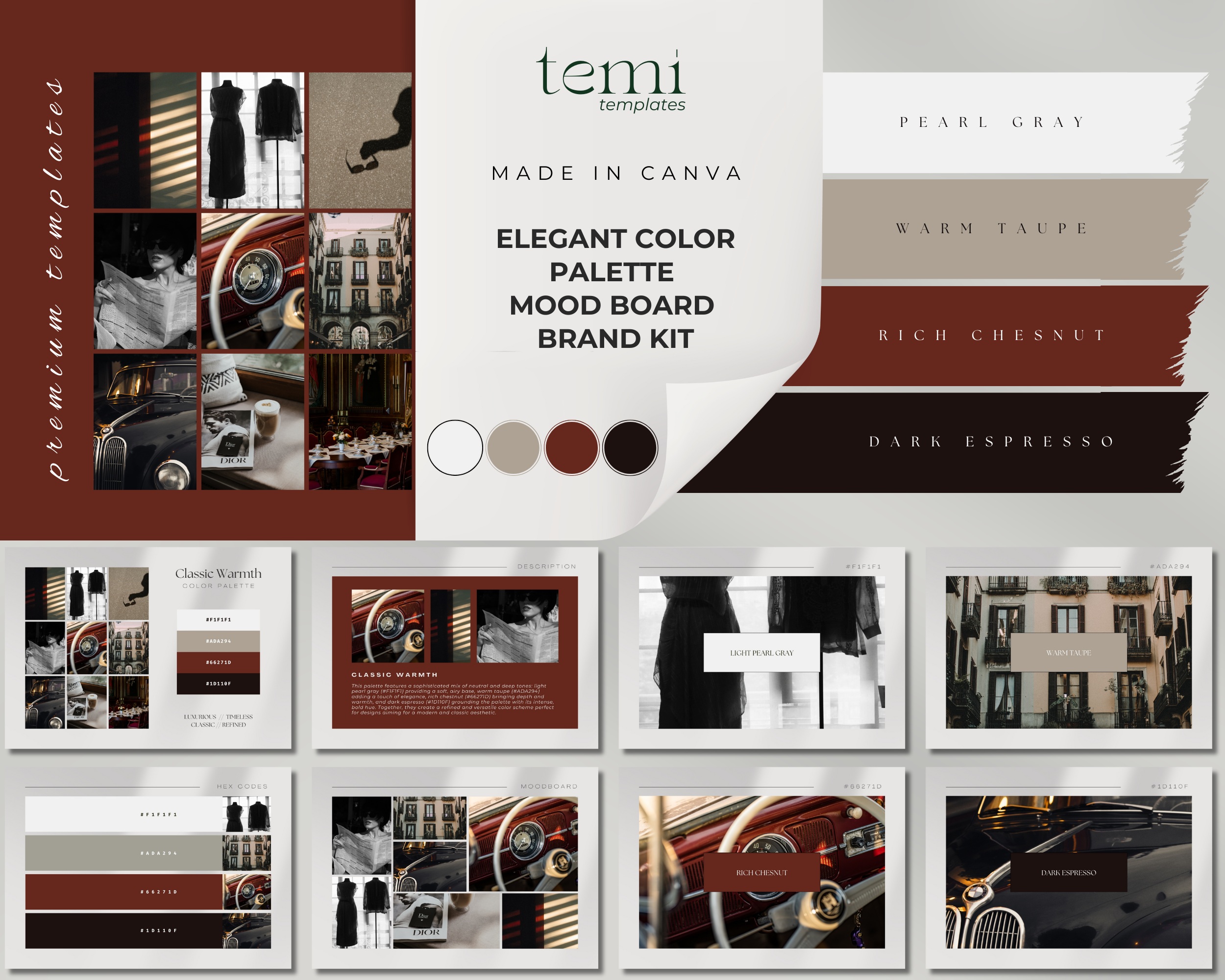 Classic Warmth Digital Color Palette