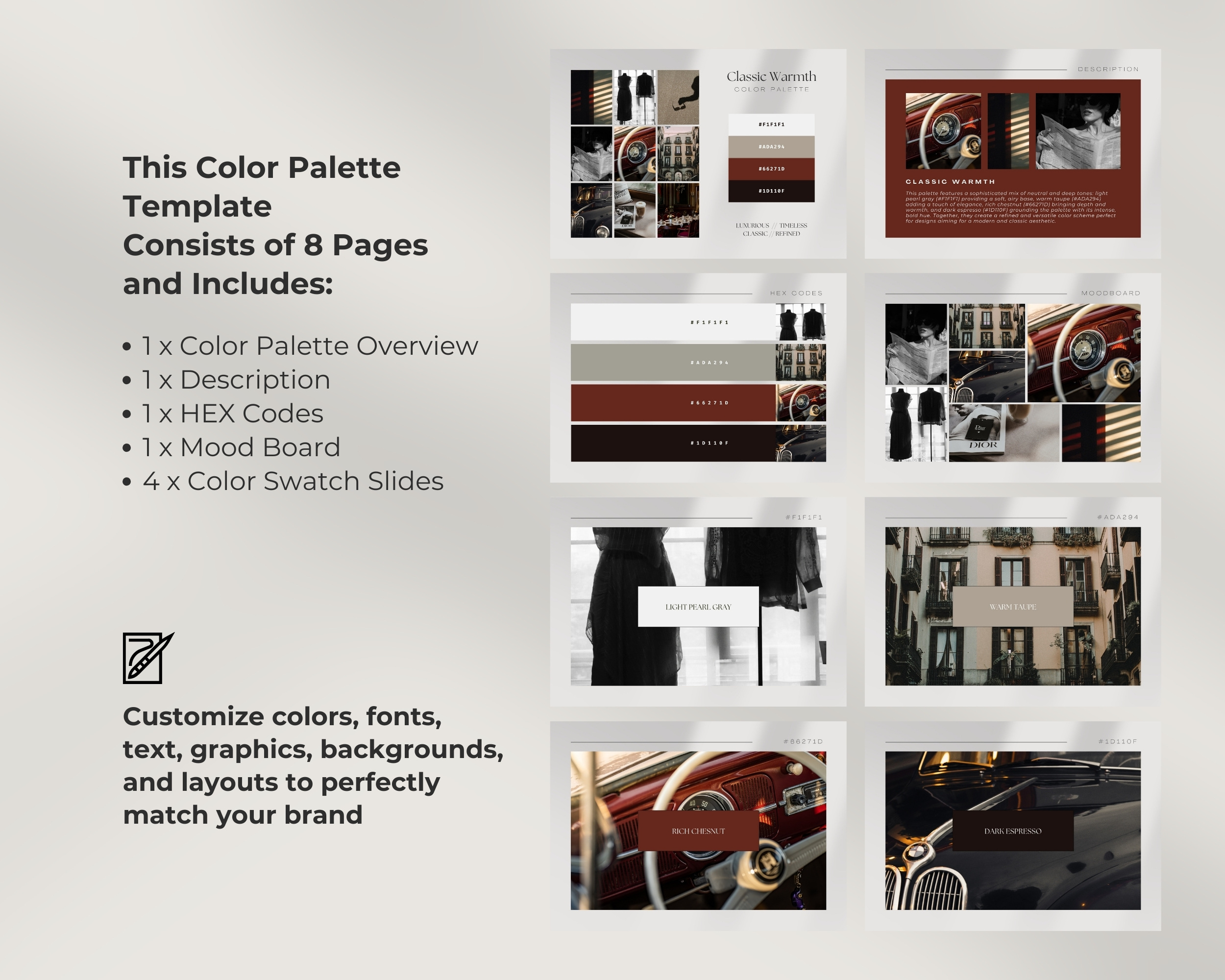 Classic Warmth Digital Color Palette