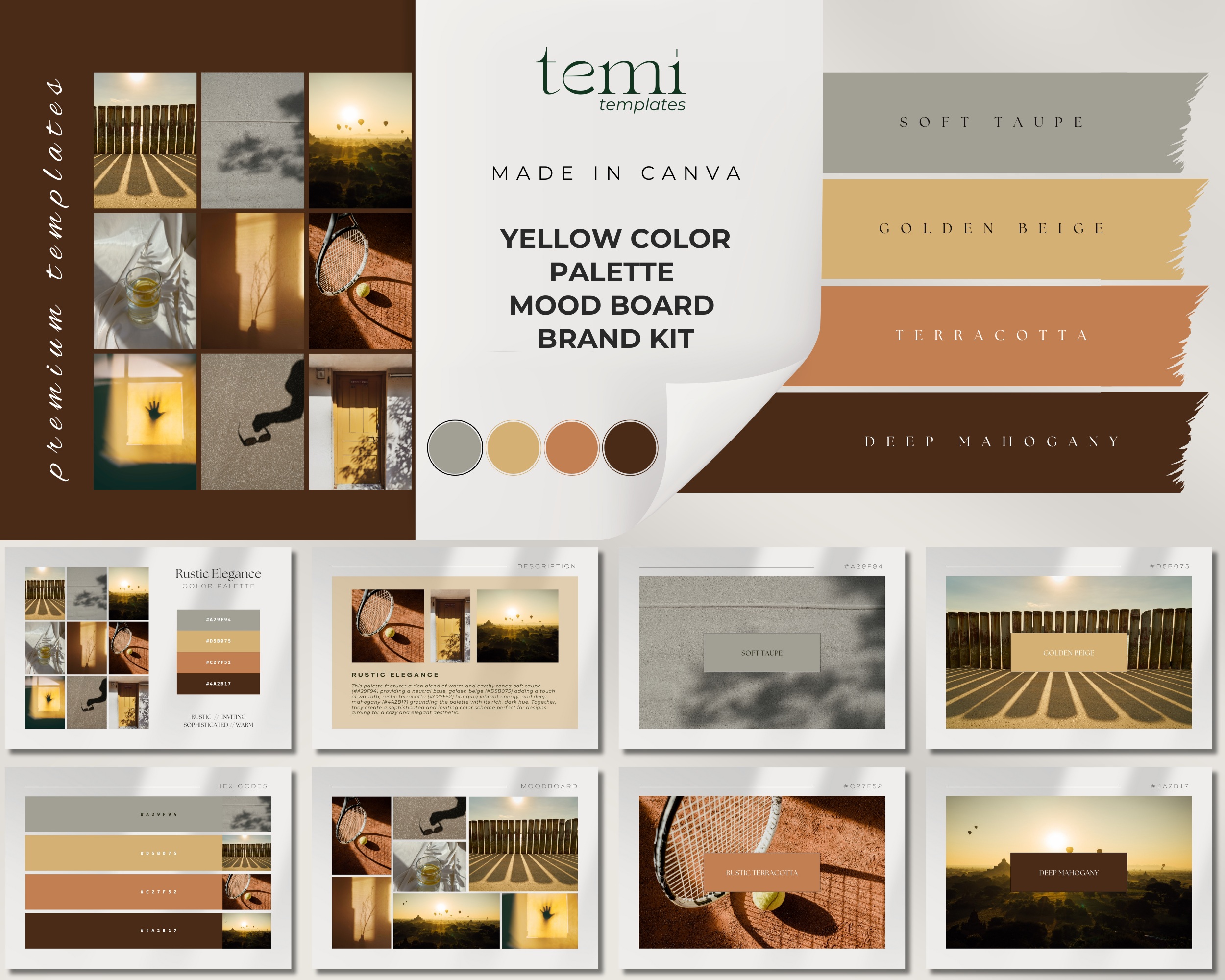Warm Earth Tones Digital Color Palette