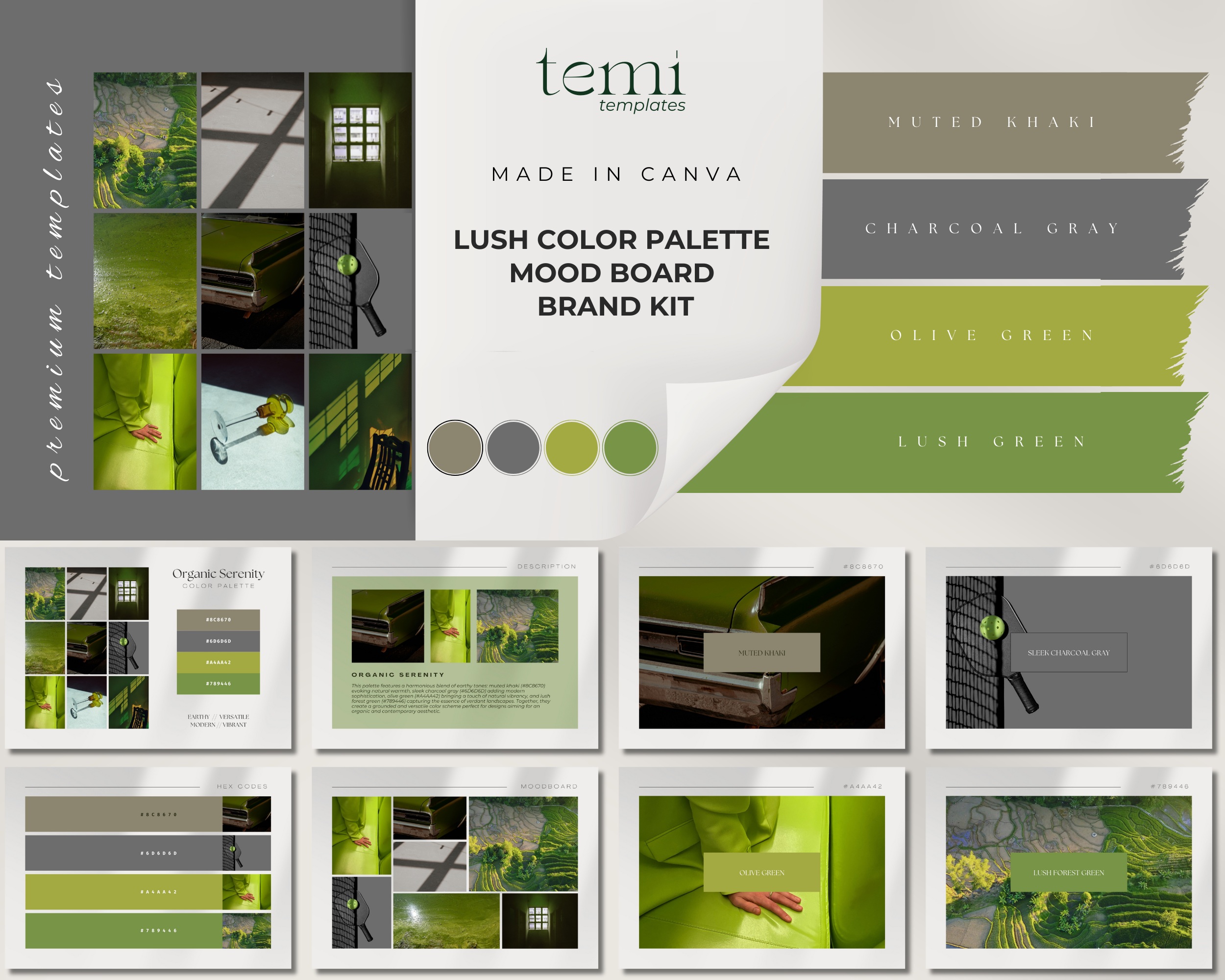 Organic Serenity Digital Color Palette