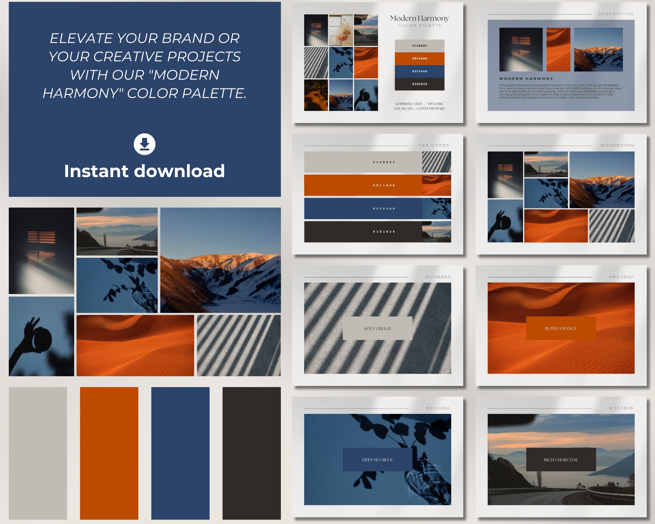 Modern Harmony Digital Color Palette