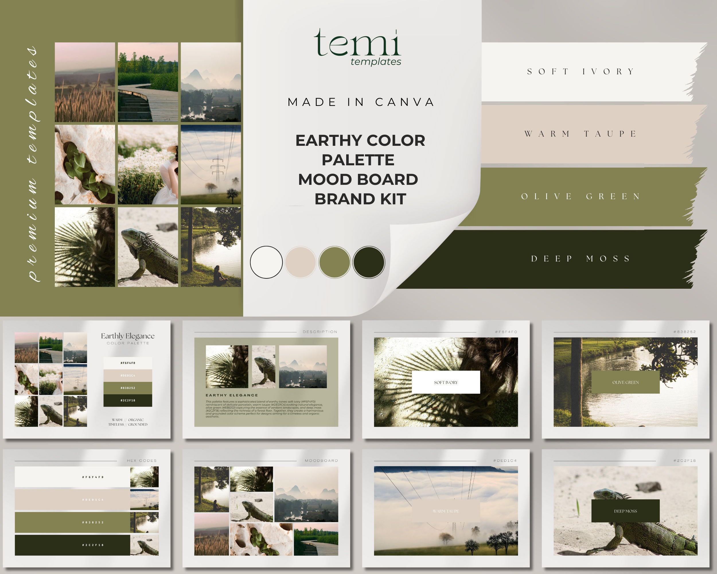 Earthly Elegance Digital Color Palette