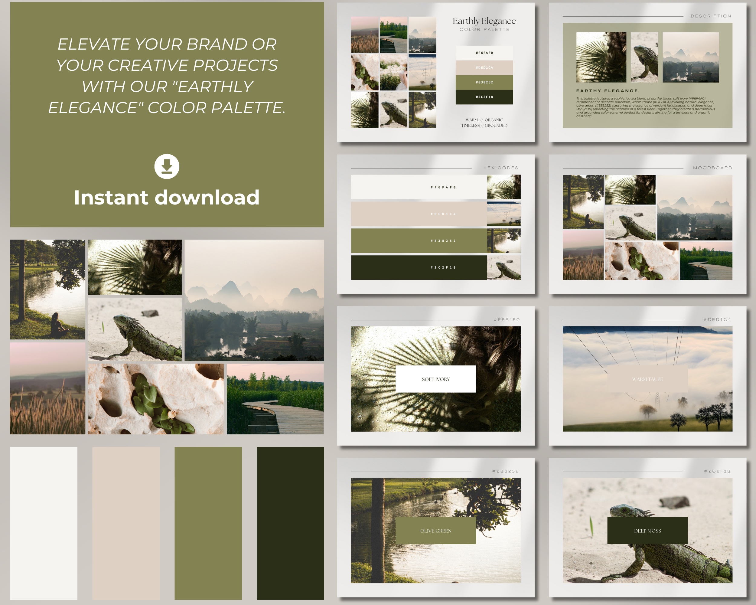 Earthly Elegance Digital Color Palette