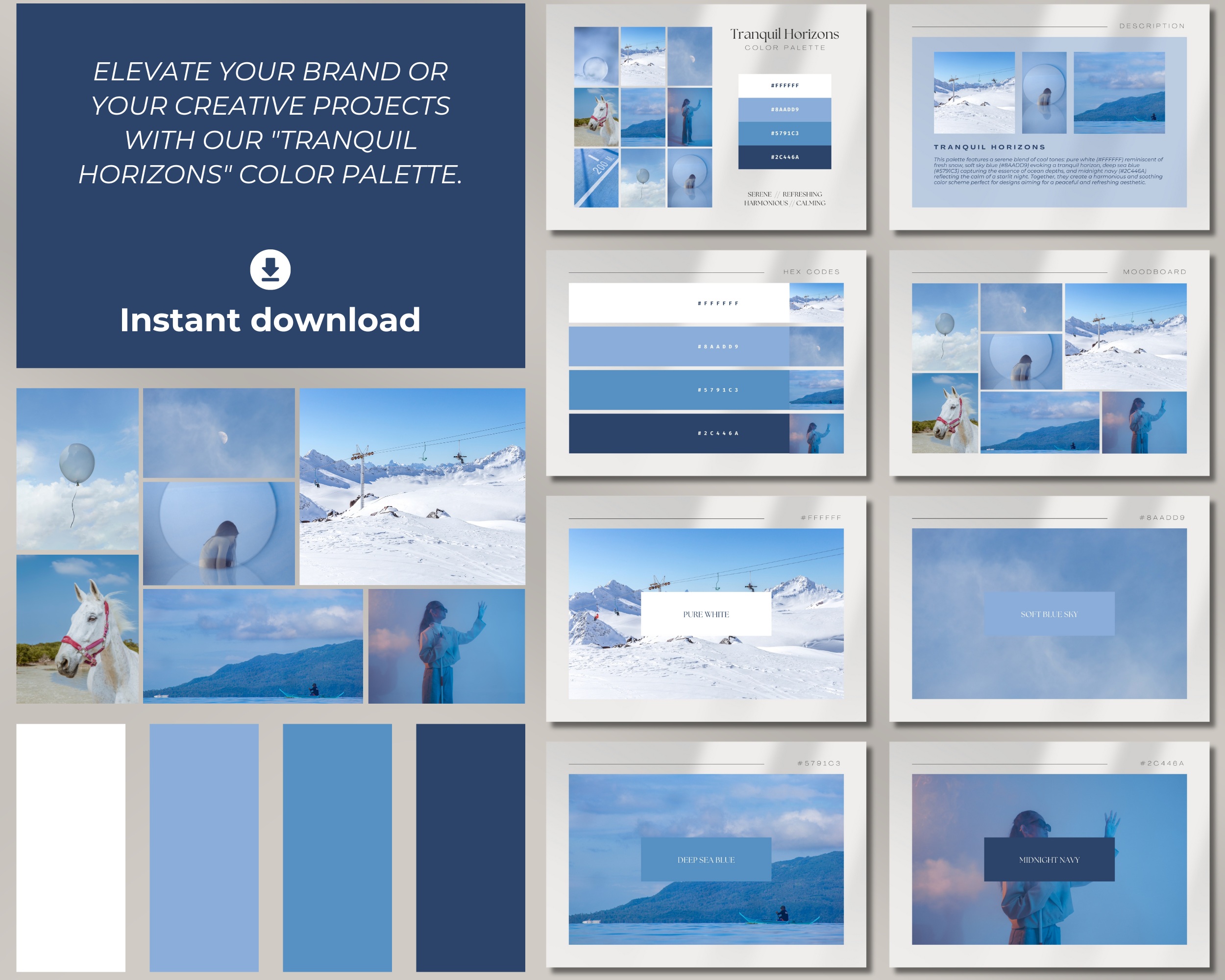 Tranquil Horizons Digital Color Palette