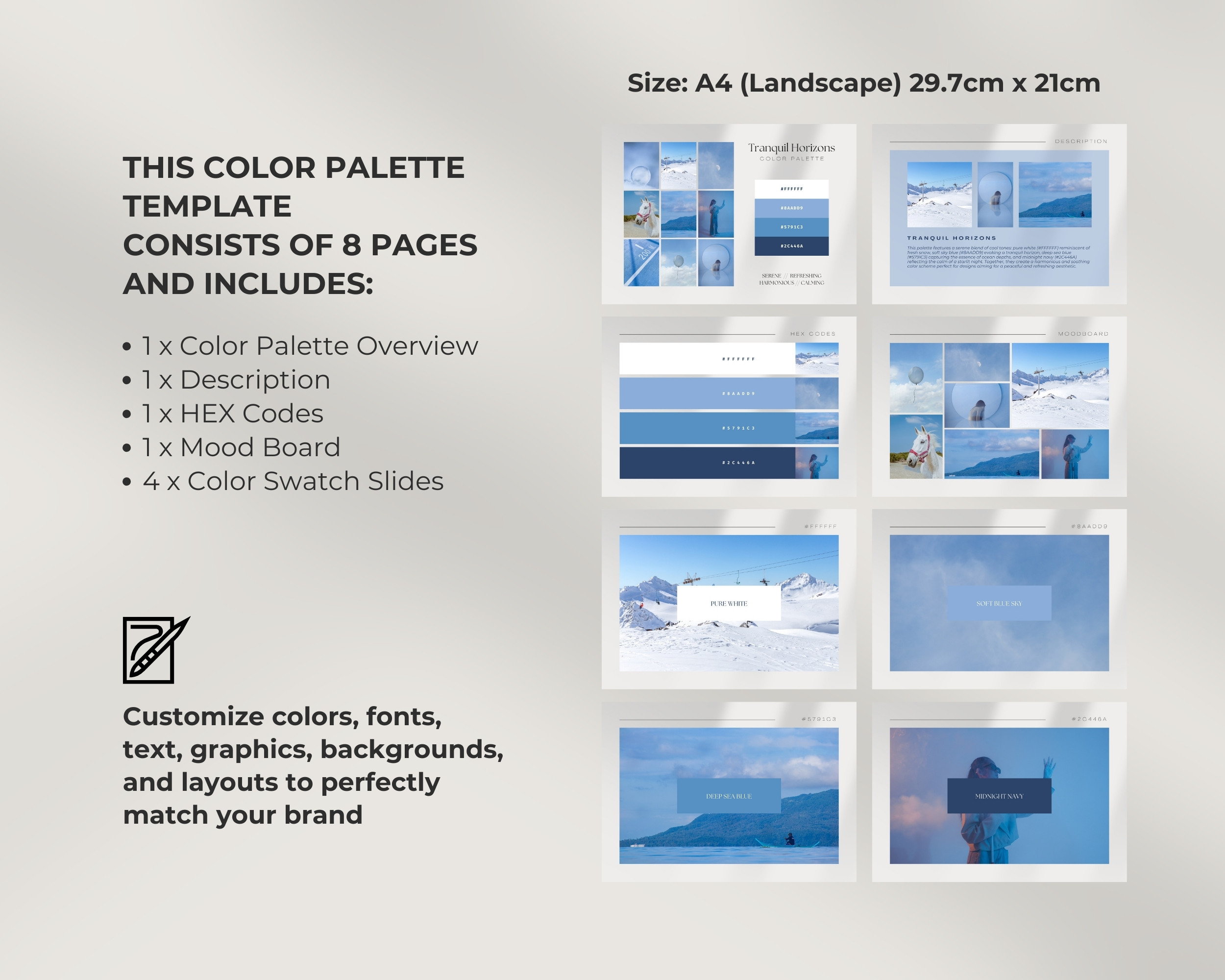 Tranquil Horizons Digital Color Palette