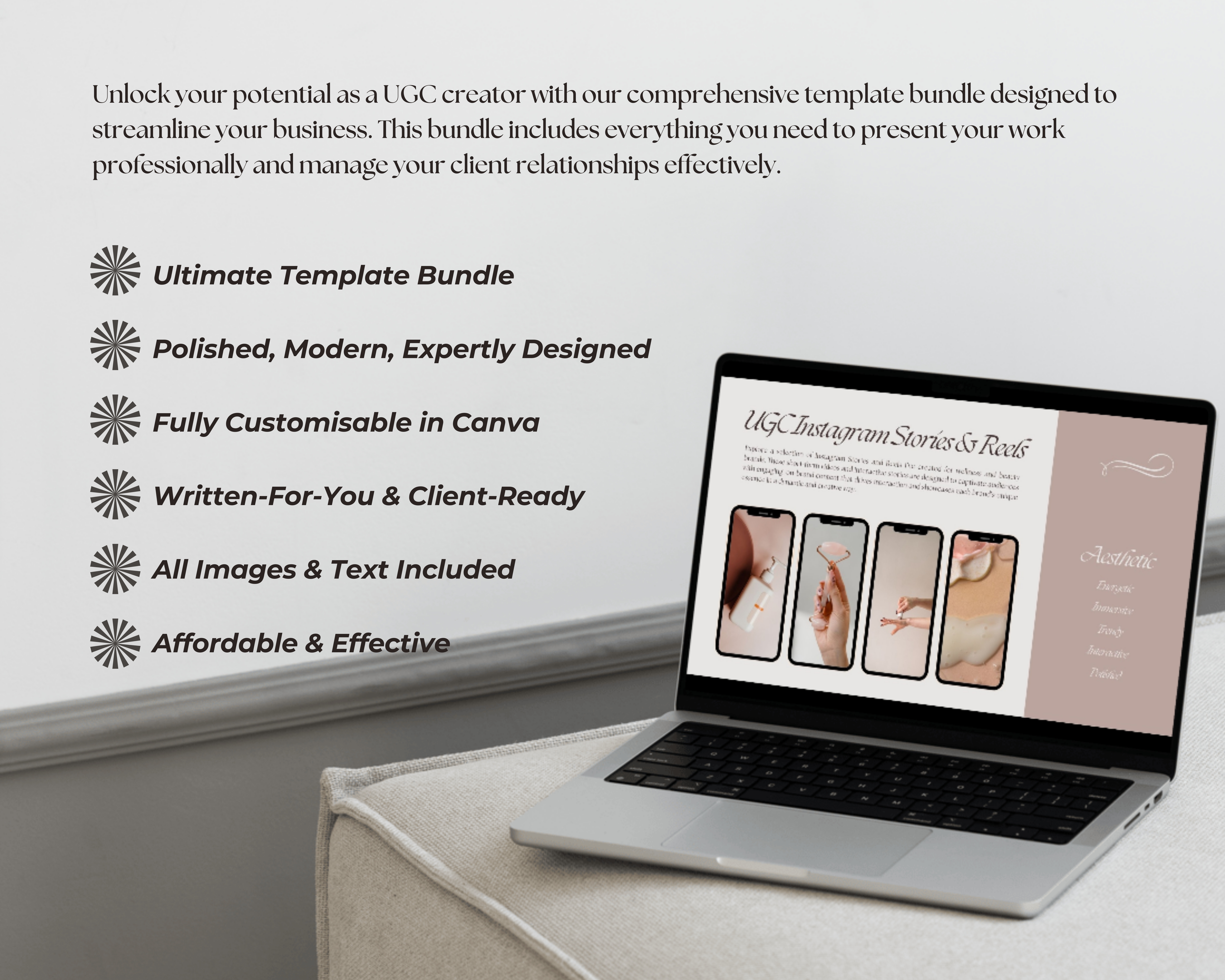 Ultimate UGC Creator Template Bundle | Essential Toolkit