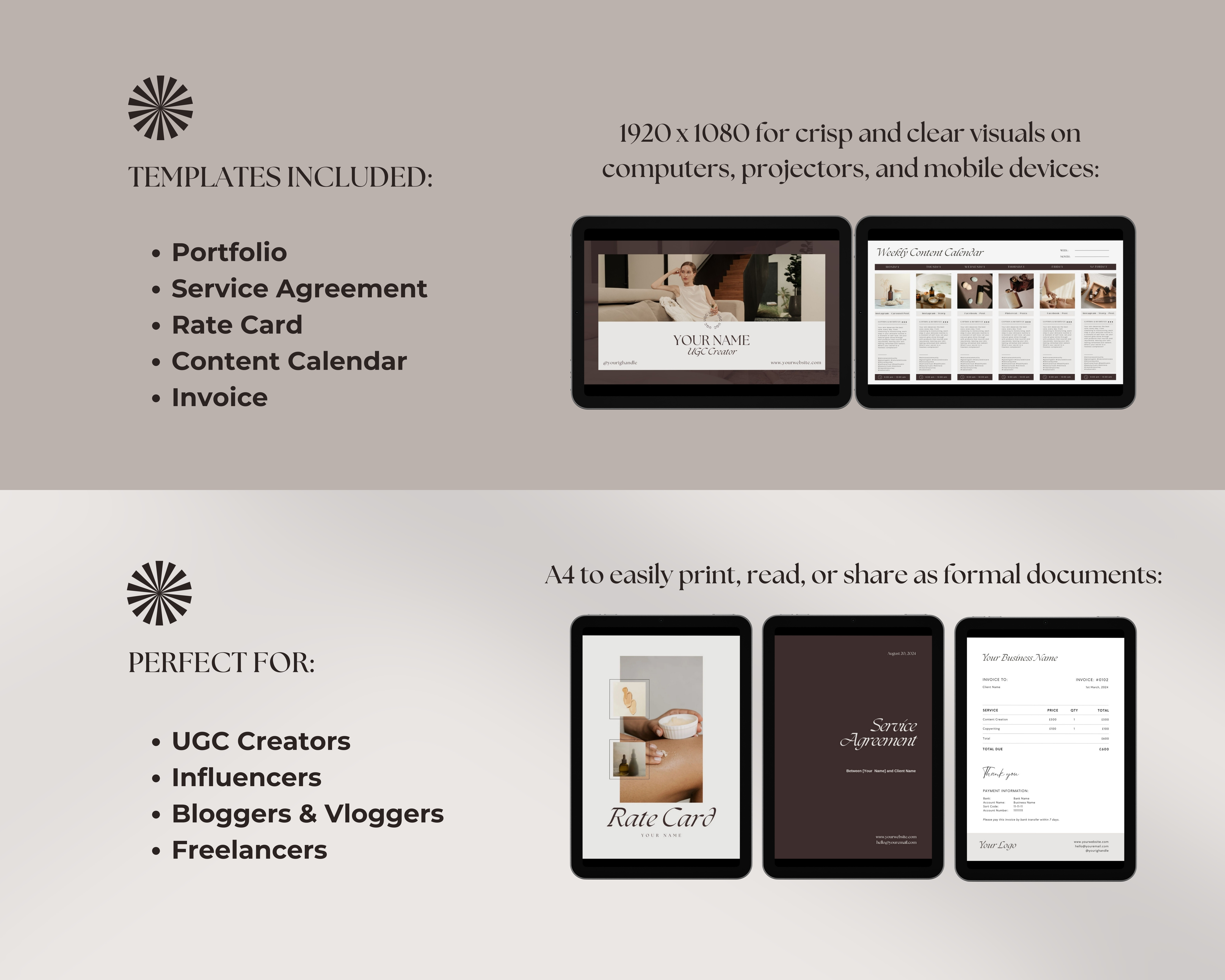 Ultimate UGC Creator Template Bundle | Essential Toolkit