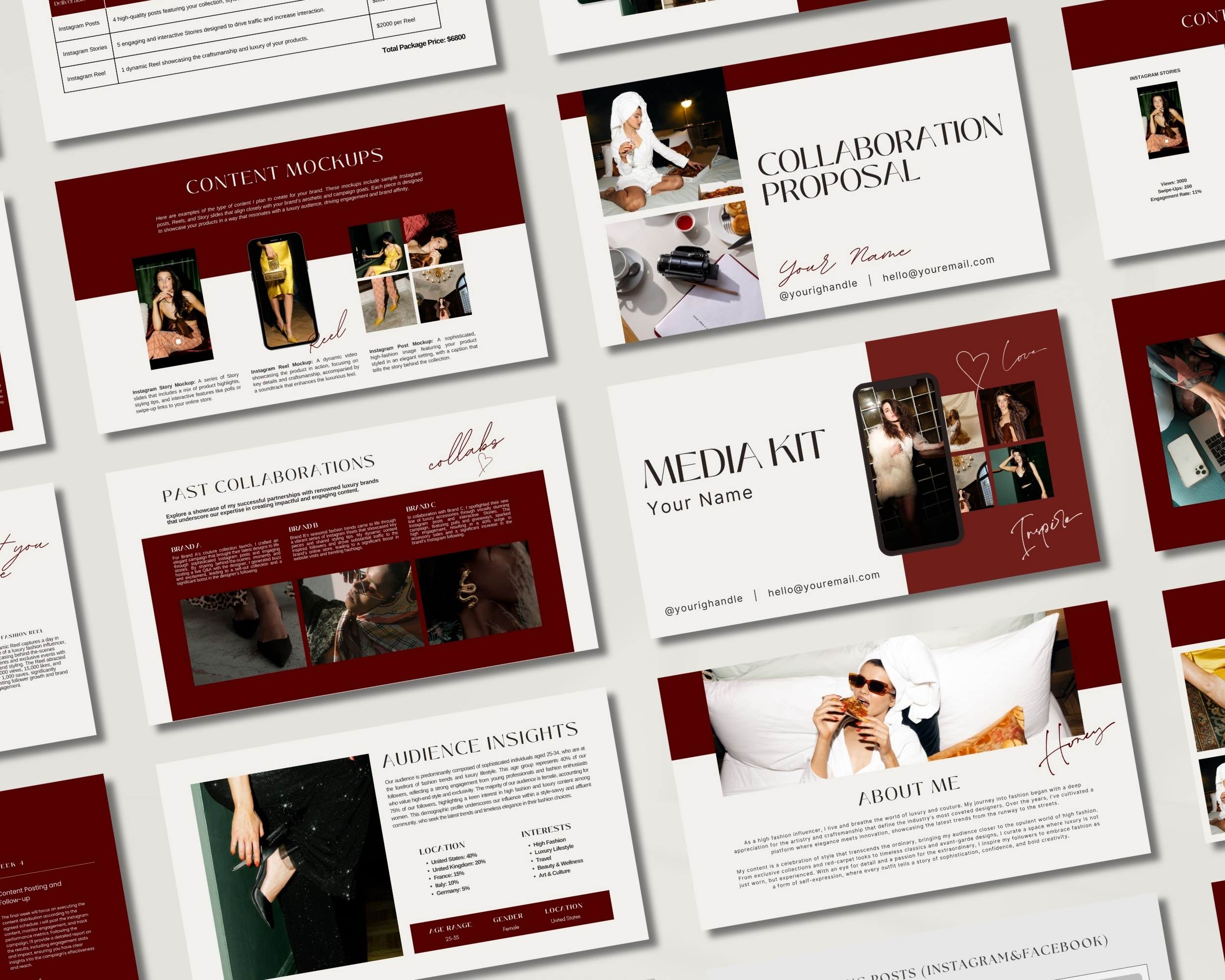 Ultimate Influencer & Content Creator Template Bundle | Essential Toolkit