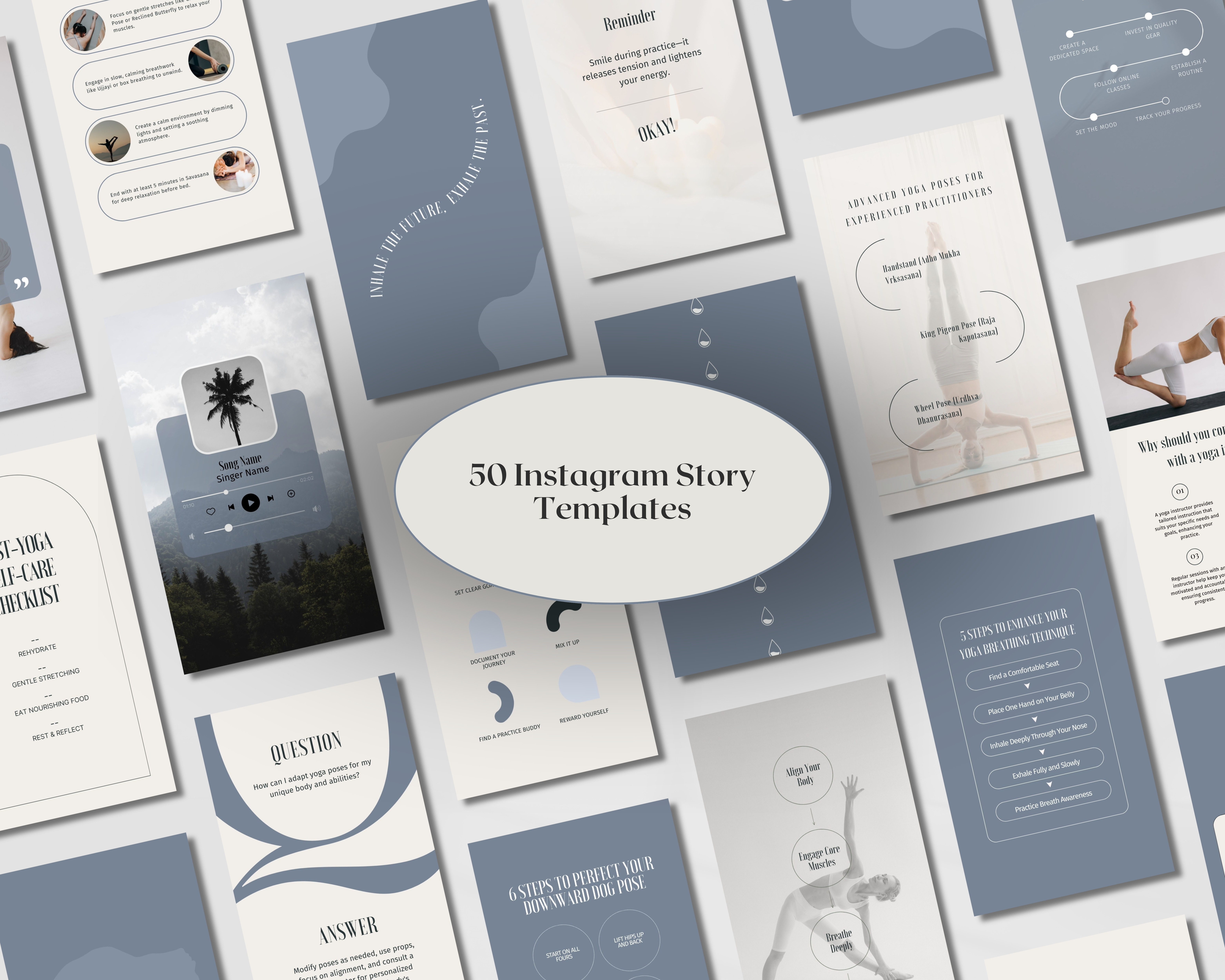 Instagram Bundle: Posts + Stories + Highlight Covers for Yoga Instructors