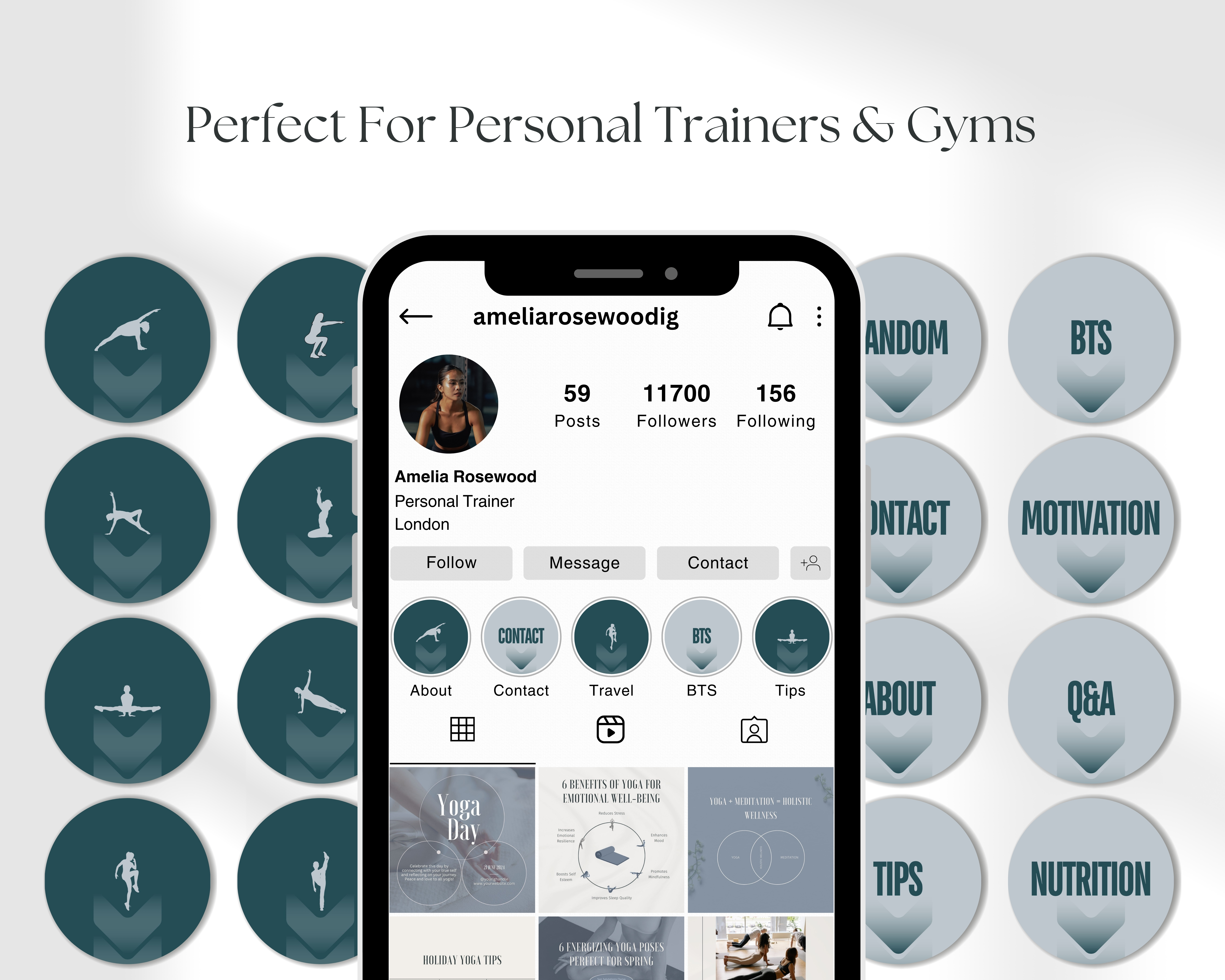 16 Instagram Story Highlight Covers for Personal Trainers