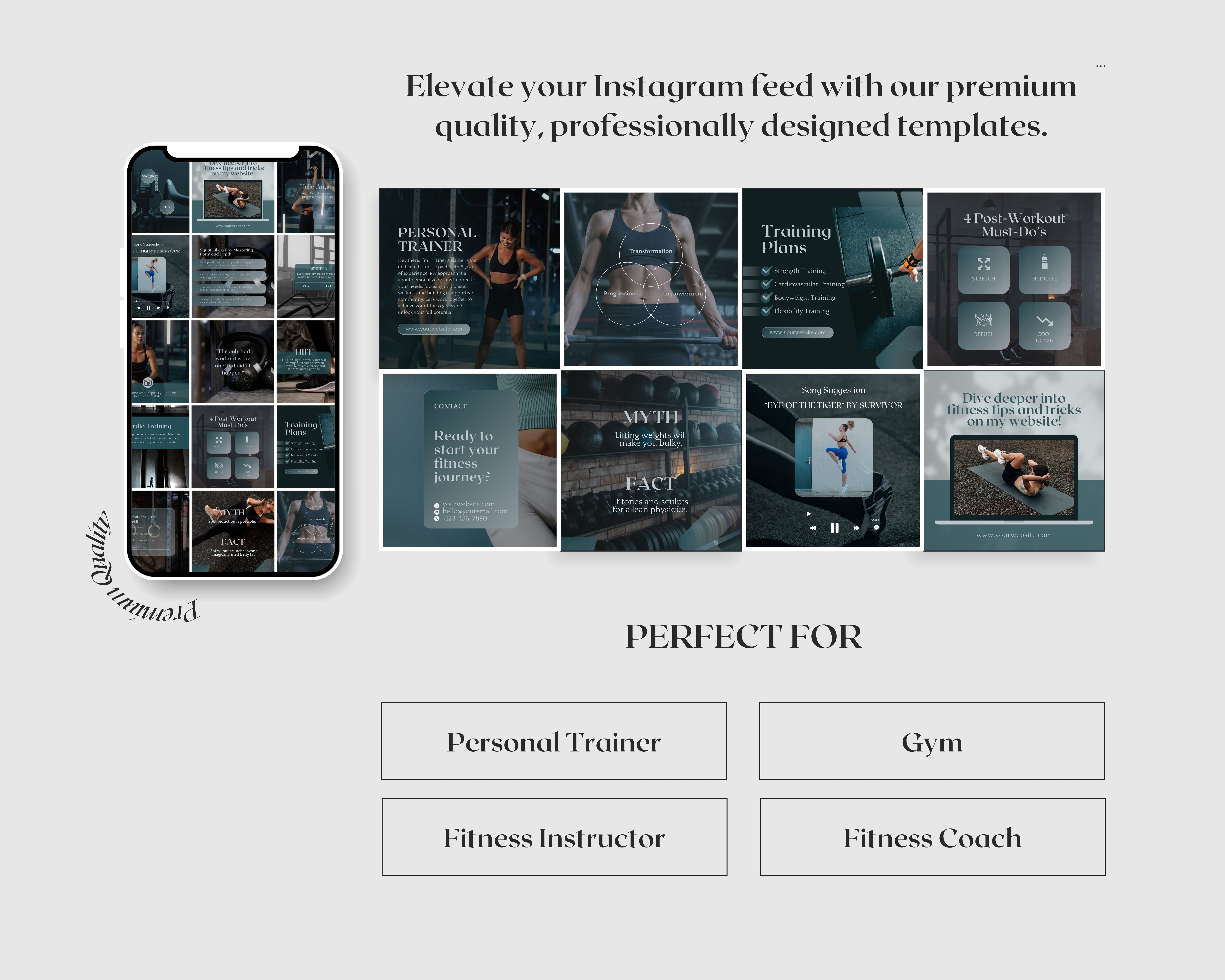 50 Instagram Post Templates for Personal Trainers
