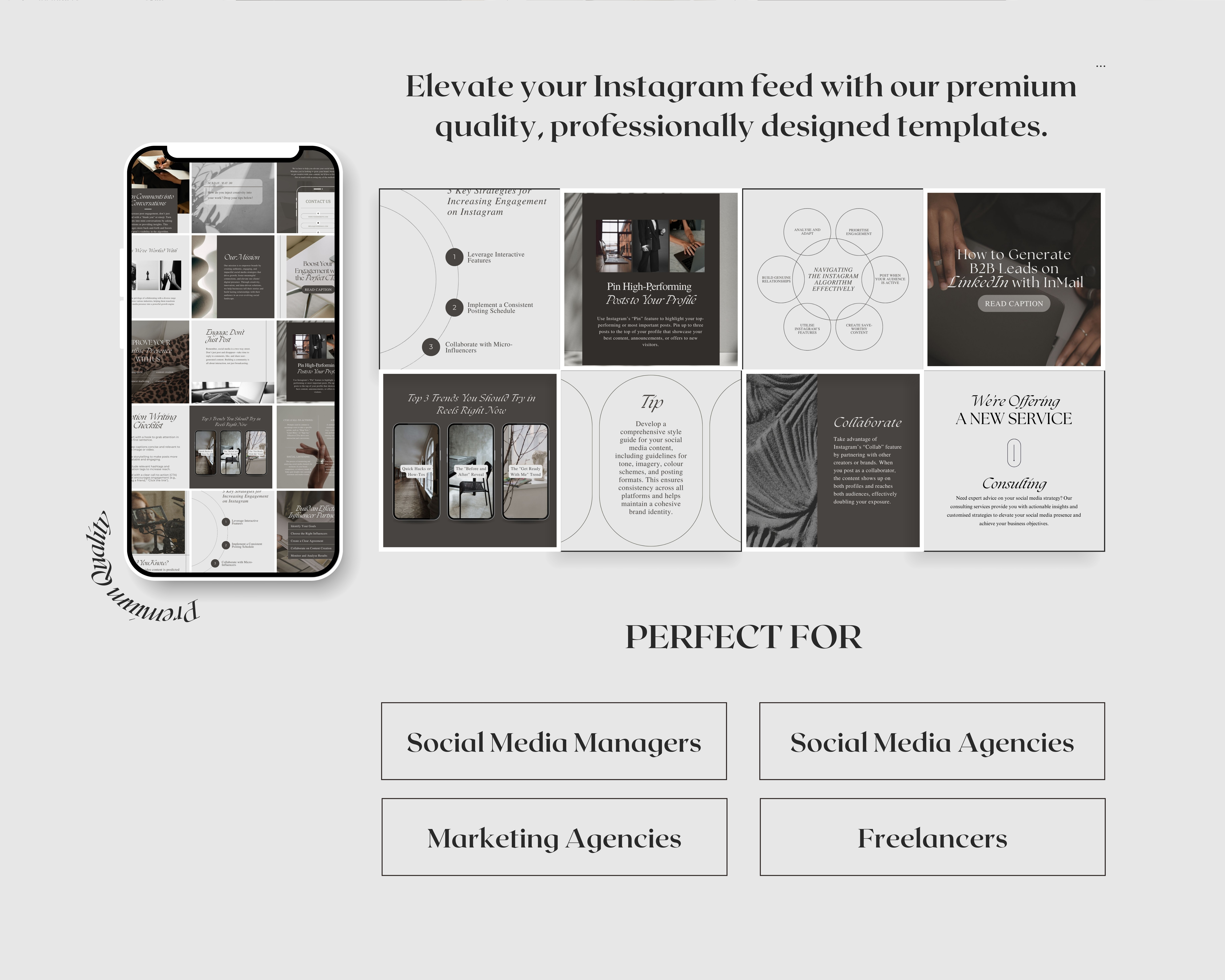 50 Instagram Post Templates for Social Media Manager