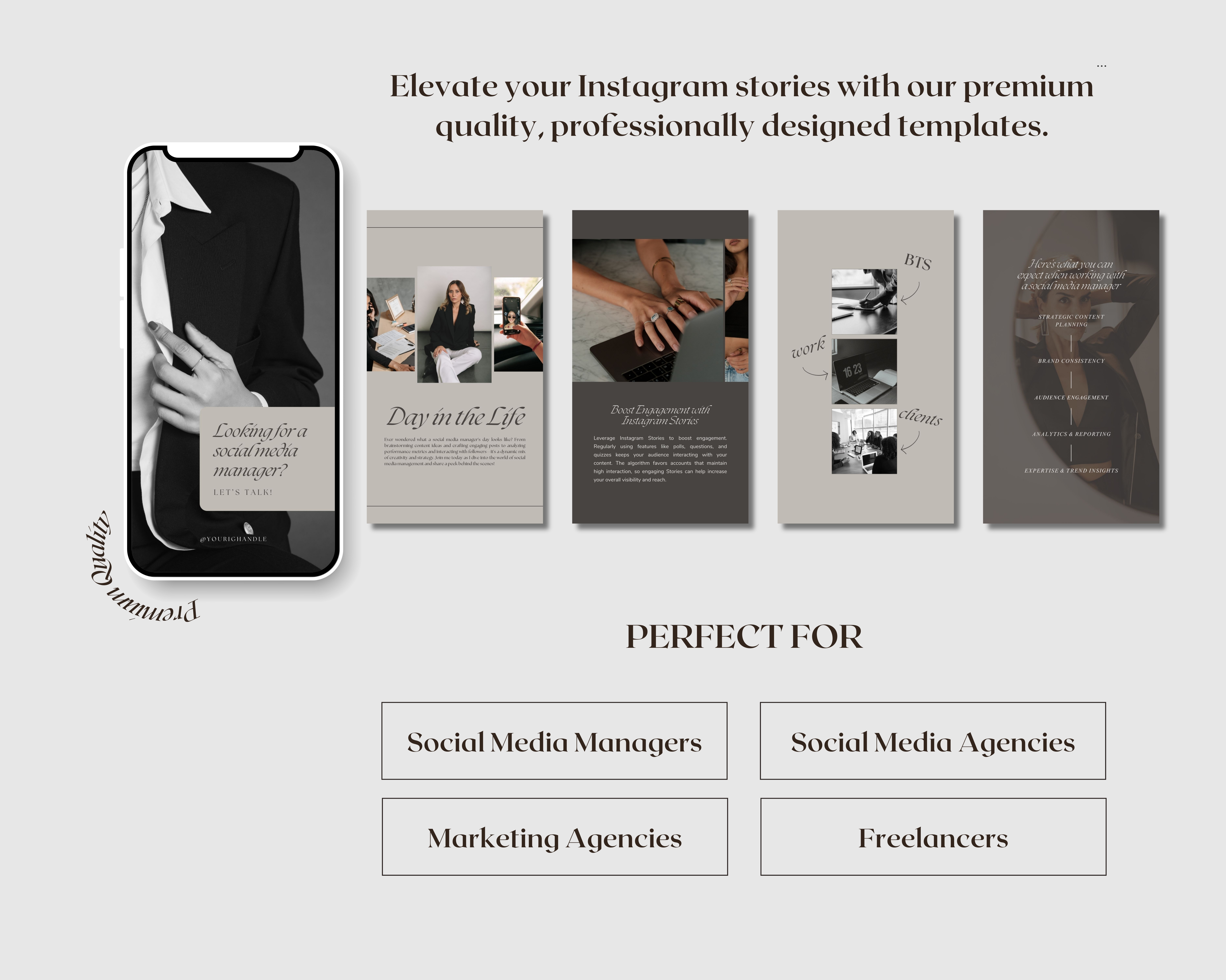 50 Instagram Story Templates for Social Media Managers