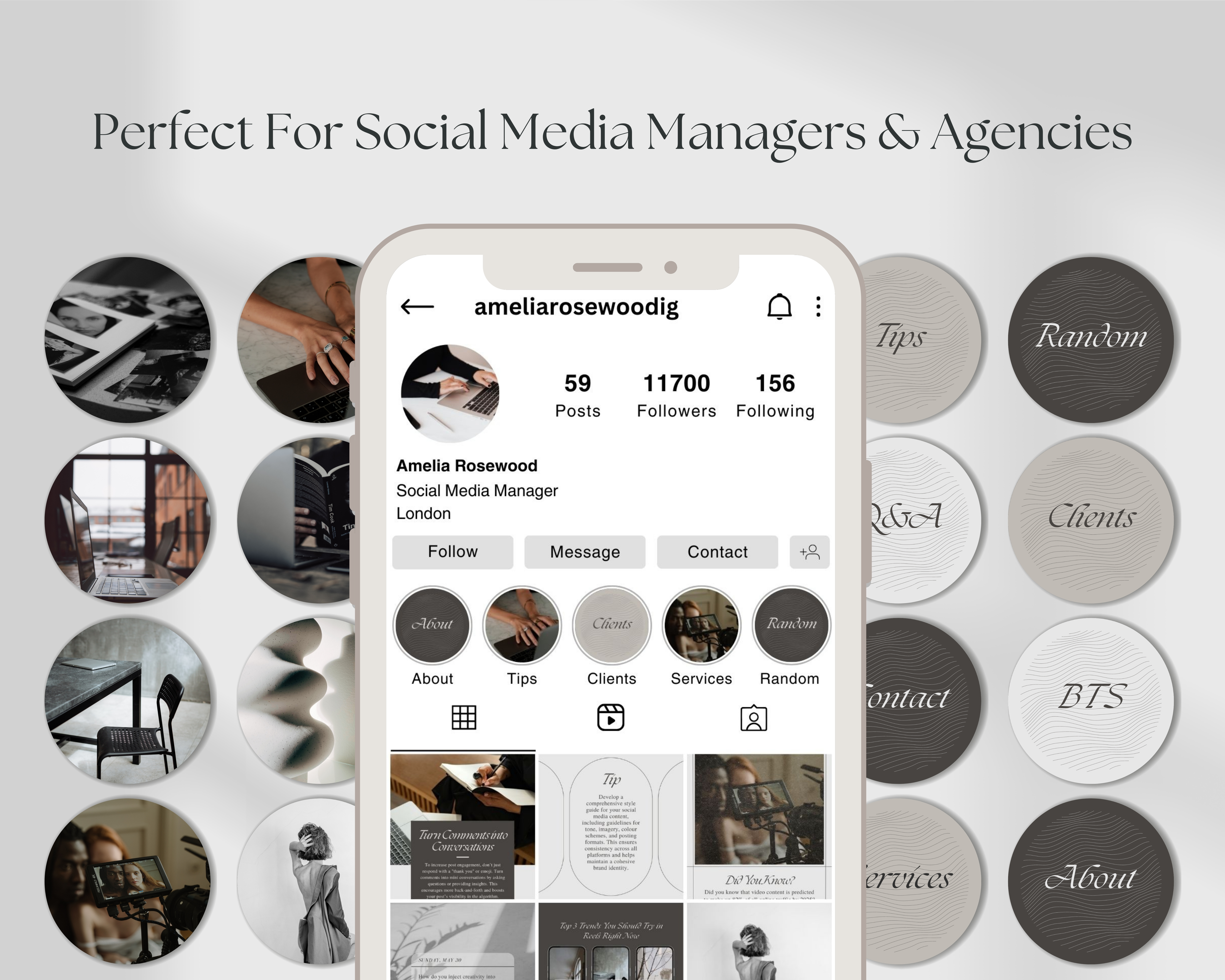 16 Instagram Story Highlight Covers for Social Media Managers