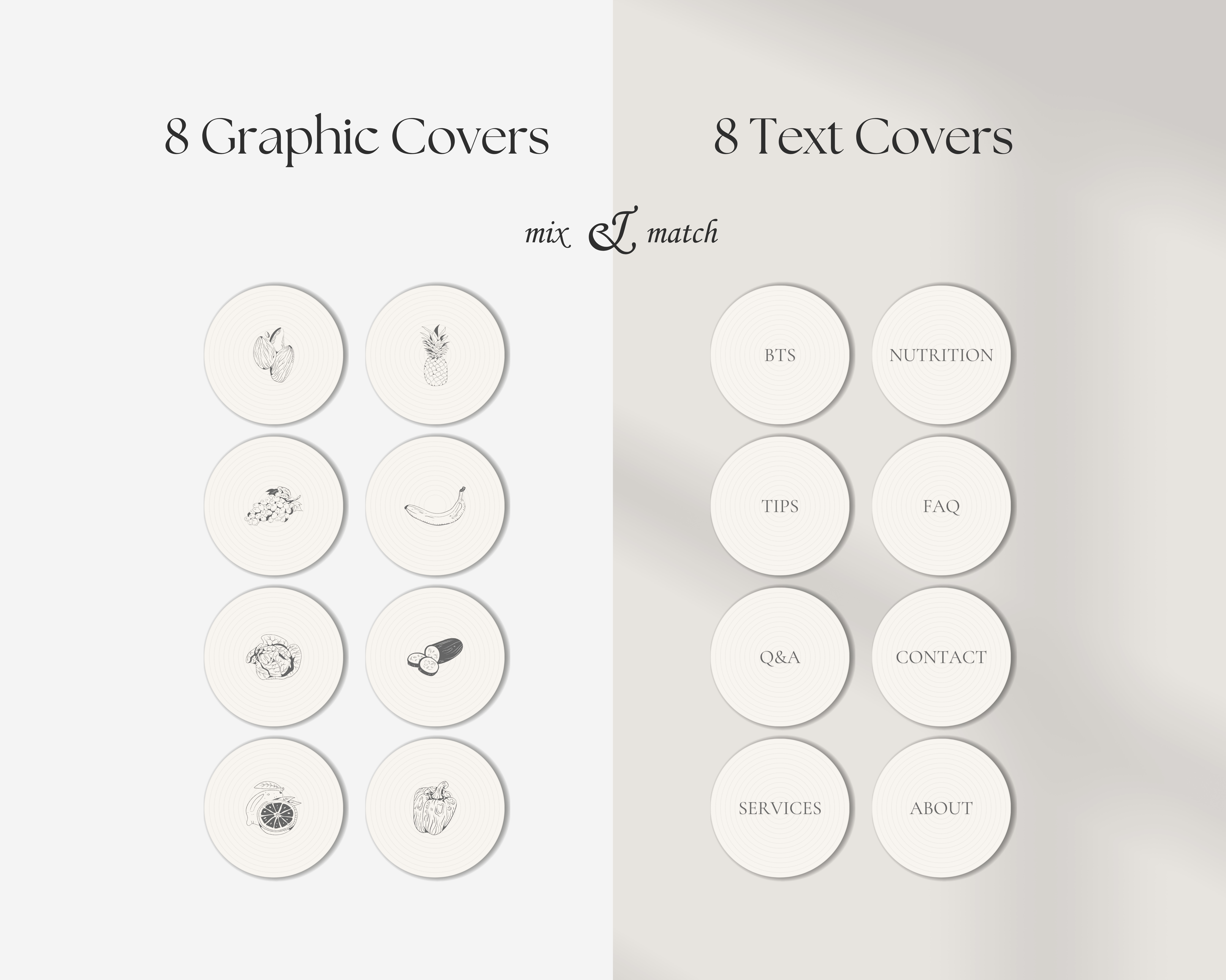 16 Instagram Story Highlight Covers for Nutritionists