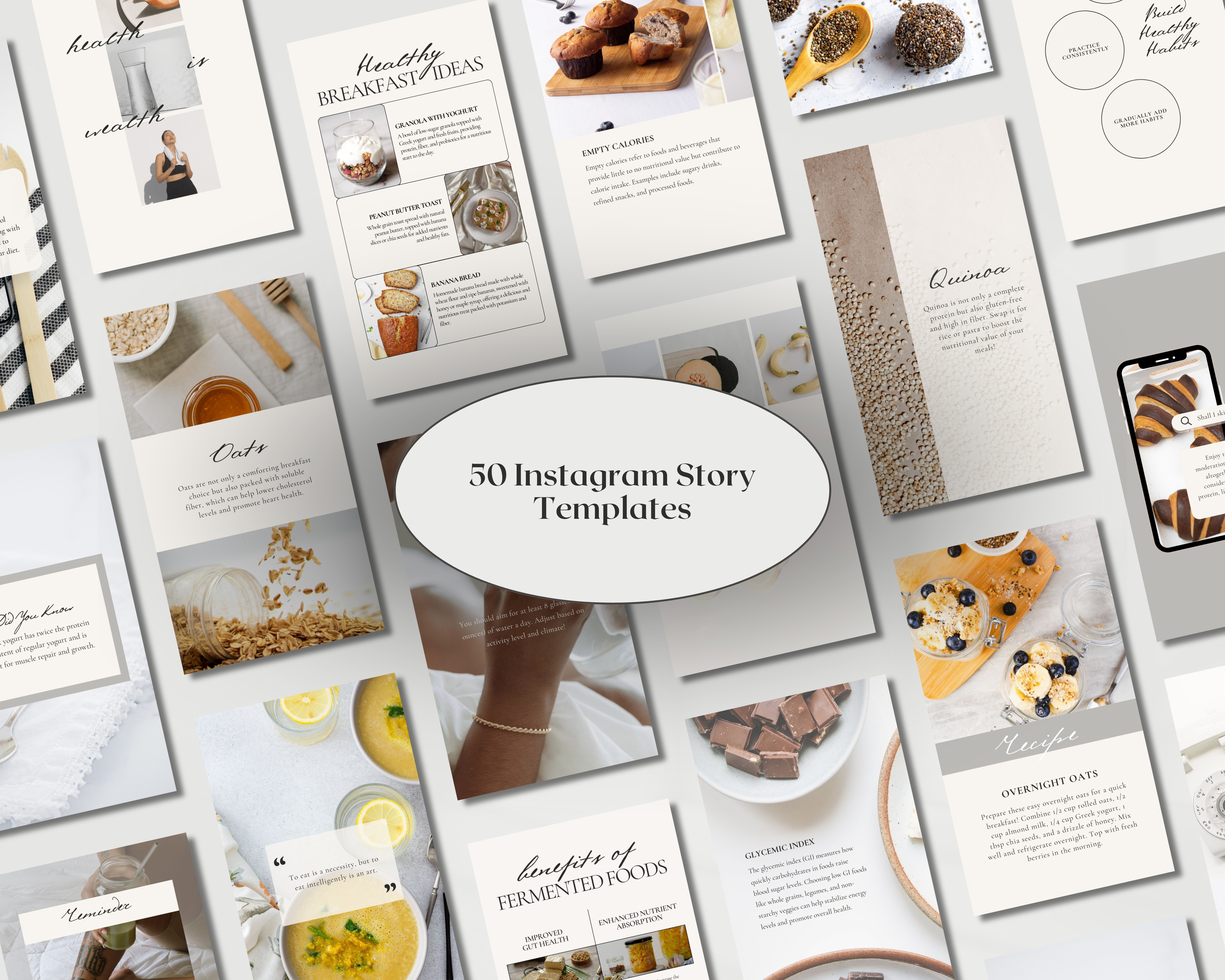 Instagram Bundle: Posts + Stories + Highlight Covers for Nutritionists
