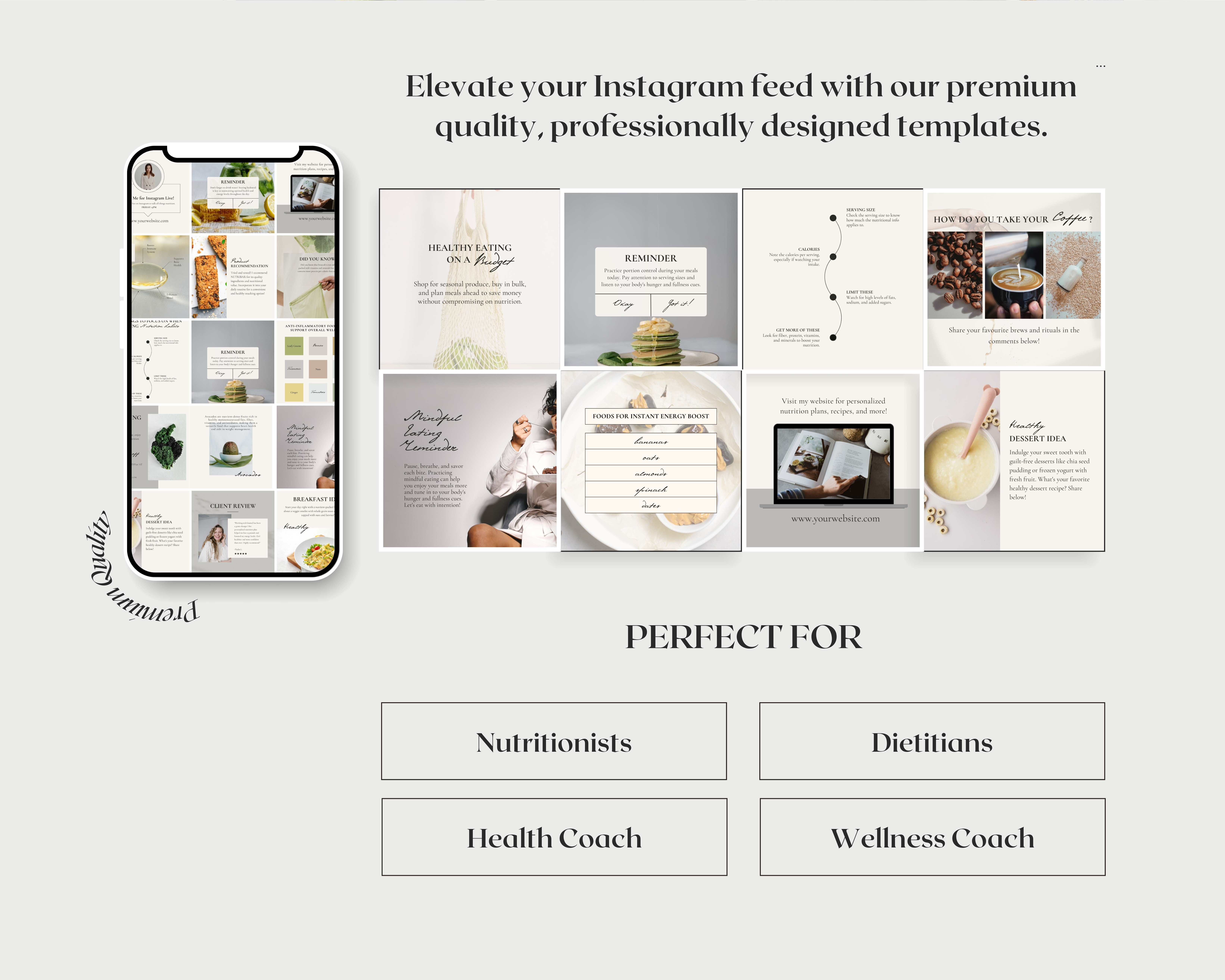 50 Instagram Post Templates for Nutritionists