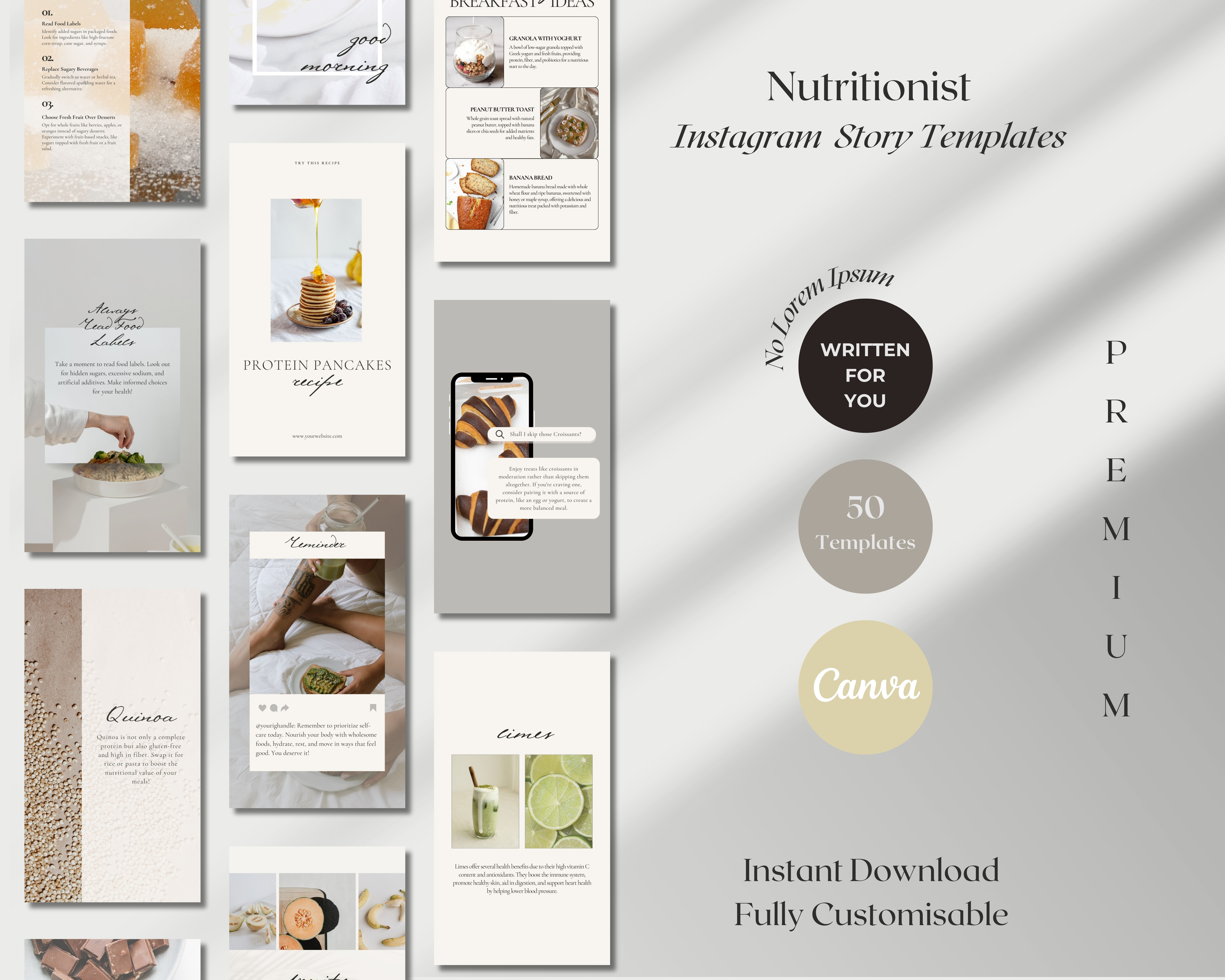 50 Instagram Story Templates for Nutritionists