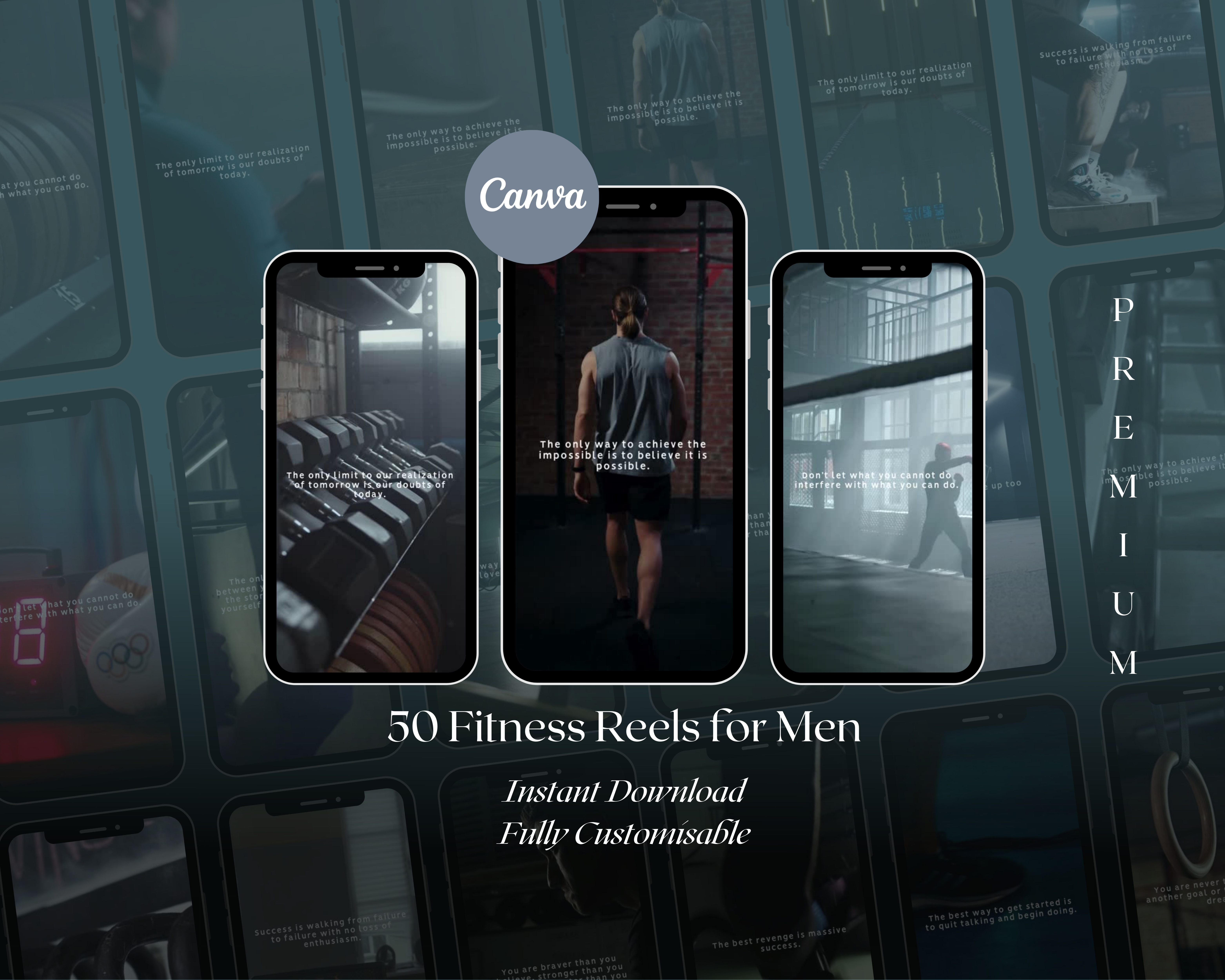 50 Fitness Reel Videos with Quotes for Men