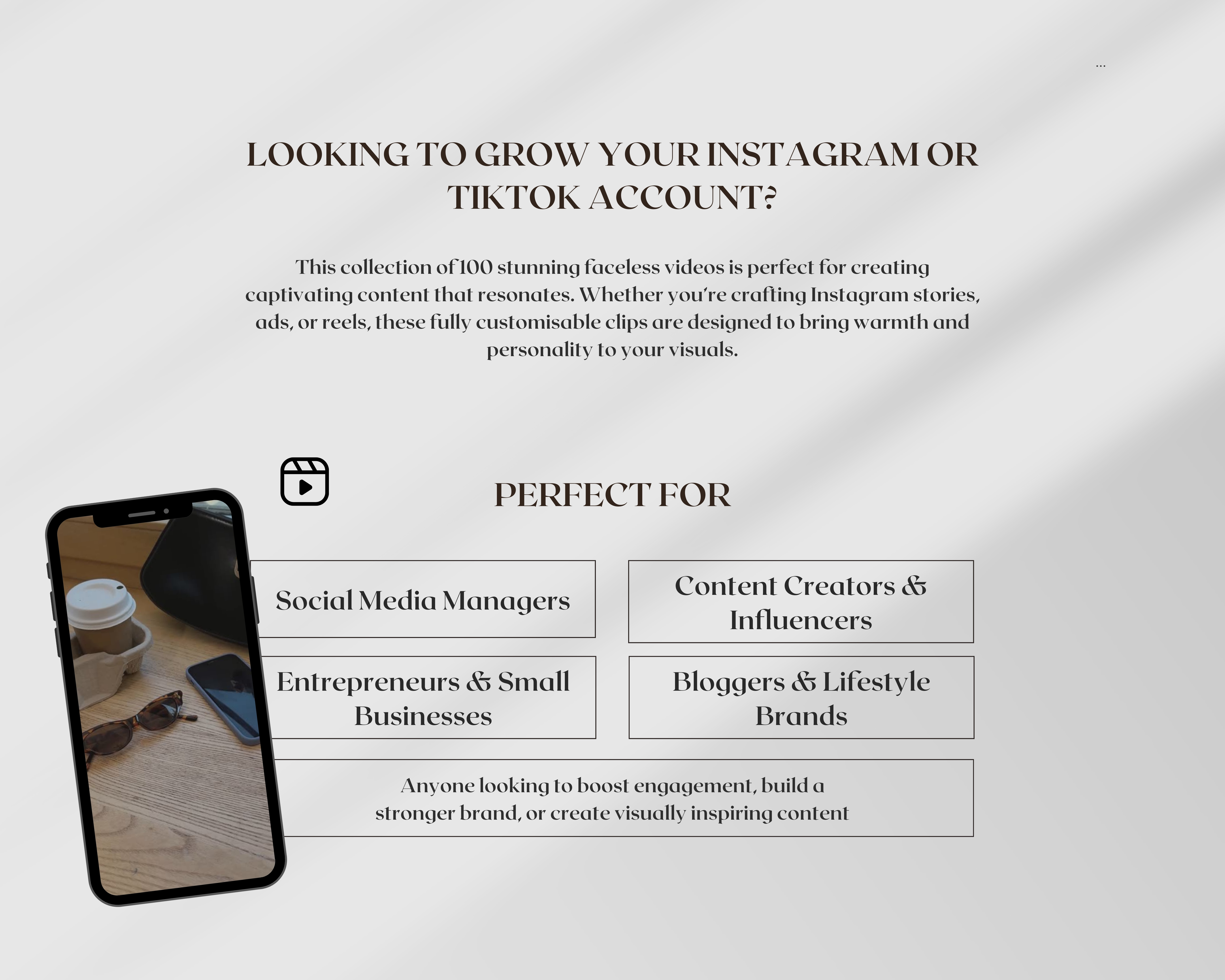 100 Aesthetic Faceless Videos Perfect for Social Media Managers