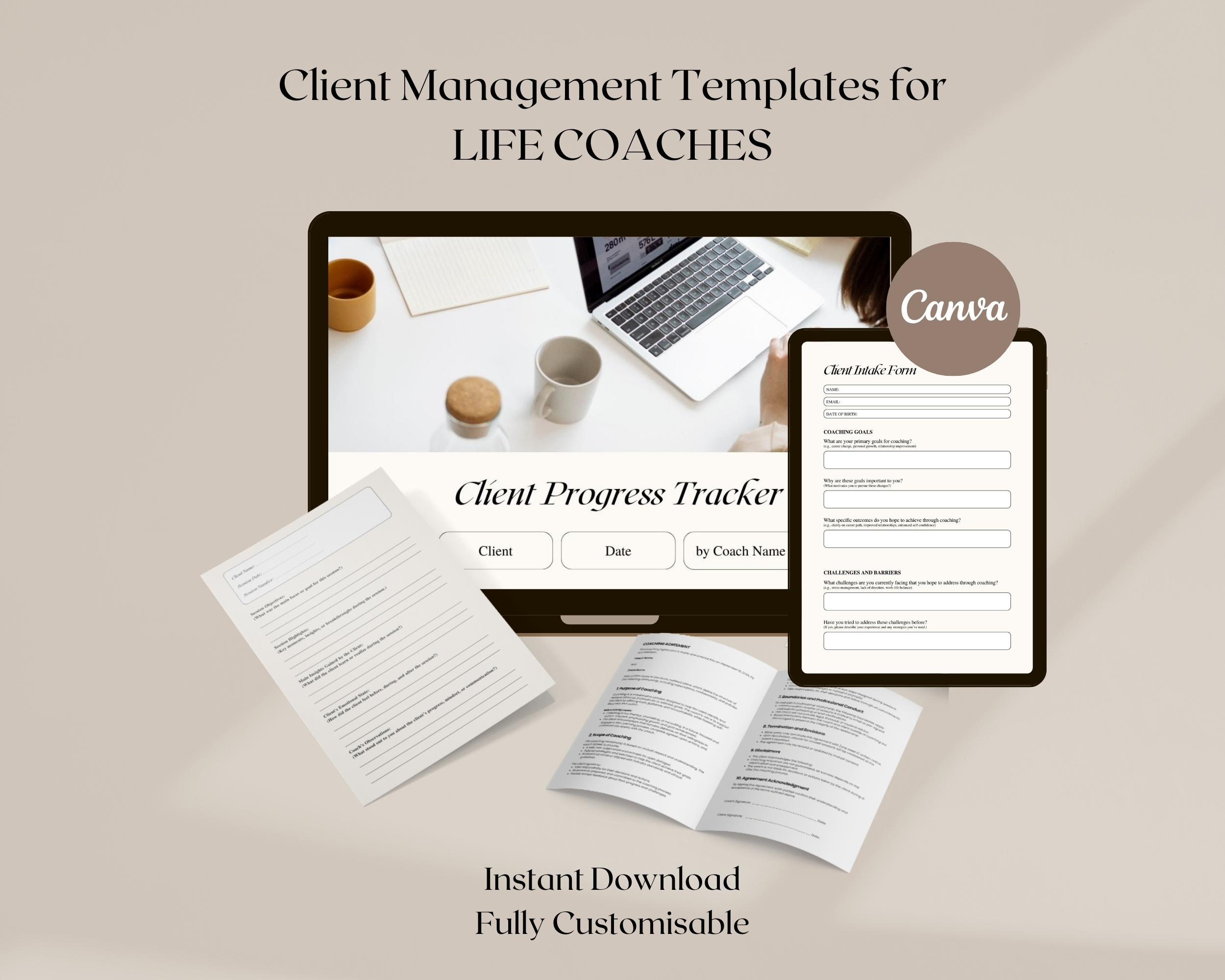 Client Management Templates for Life Coaches