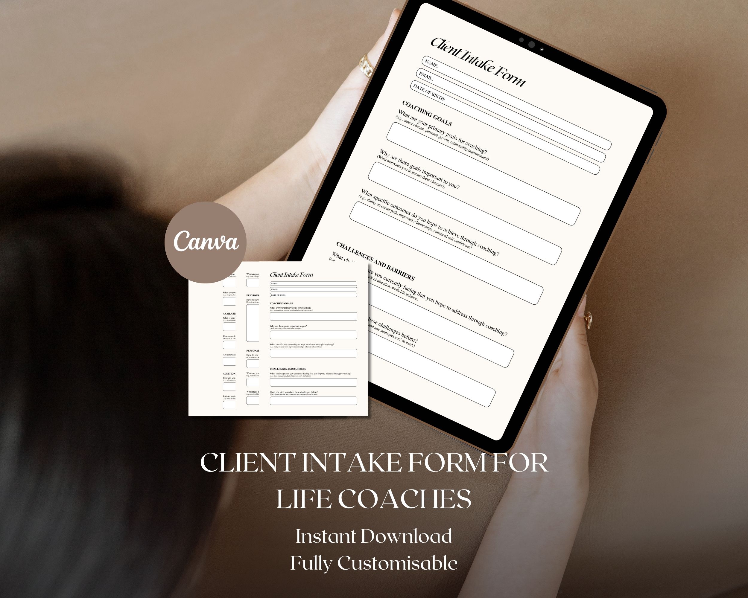 Client Intake Form for Life Coaches