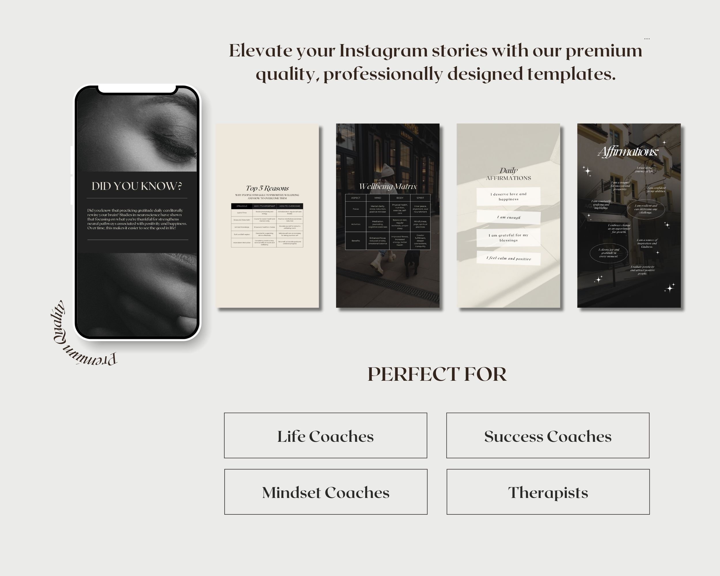 50 Instagram Story Templates for Life Coaches