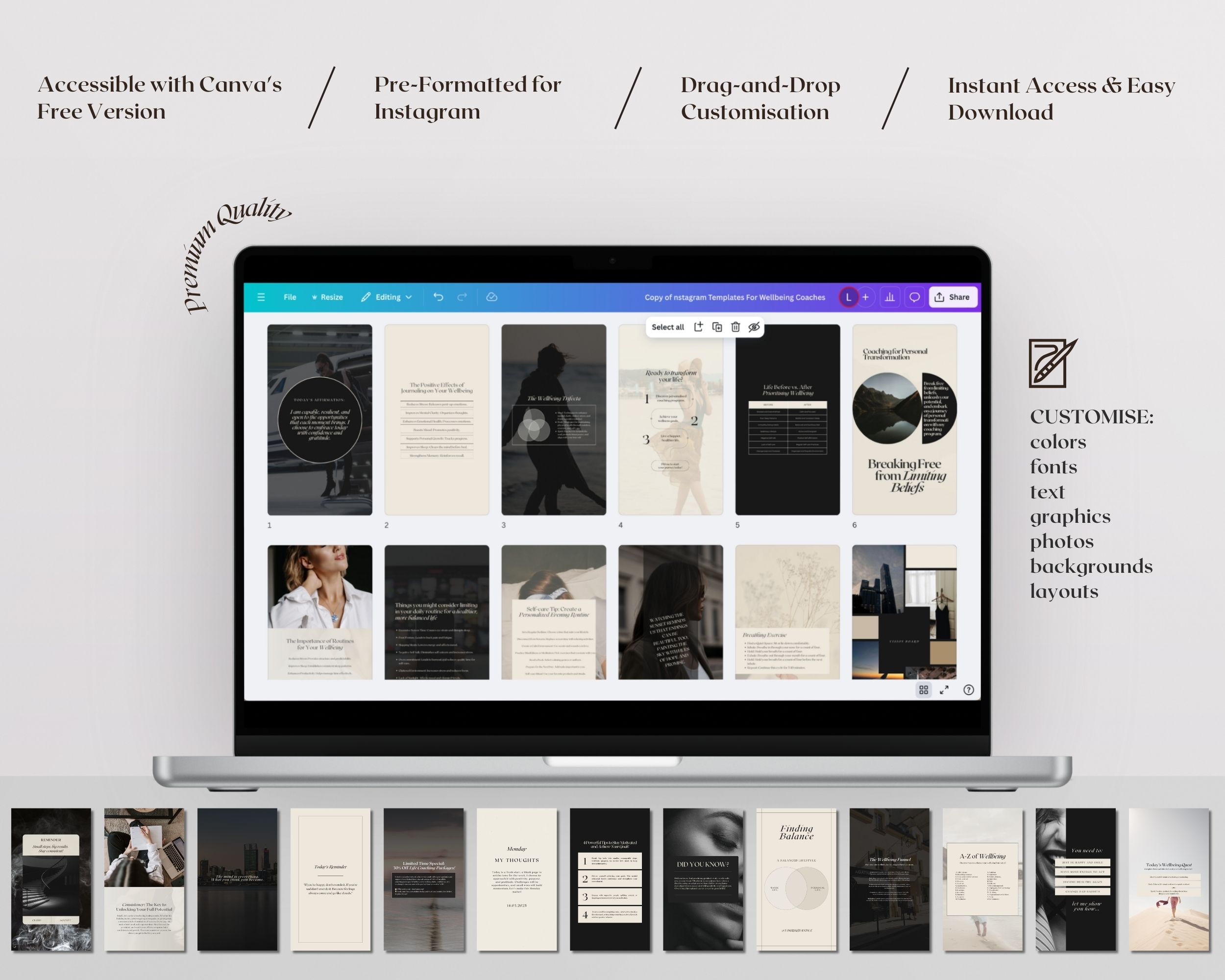 50 Instagram Story Templates for Life Coaches