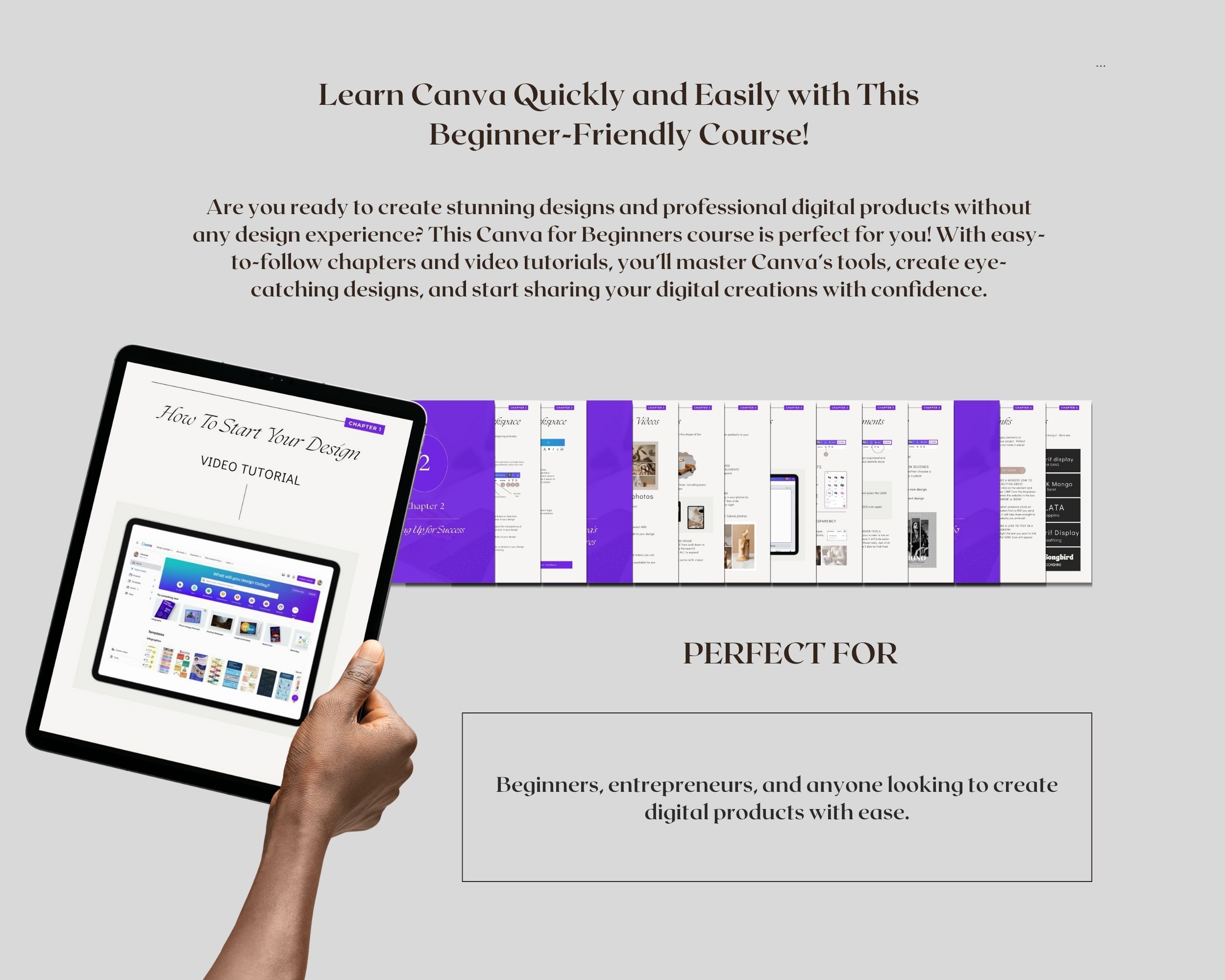 Canva for Beginners Course with Videos
