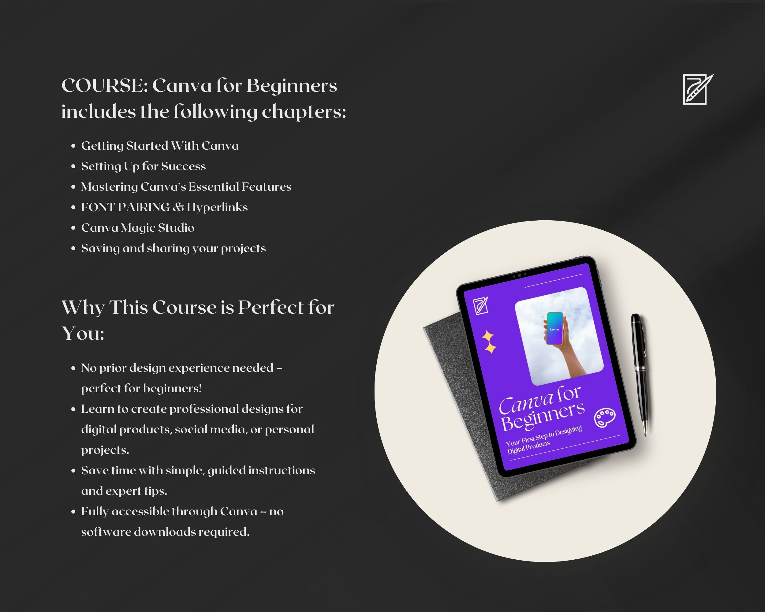 Canva for Beginners Course with Videos