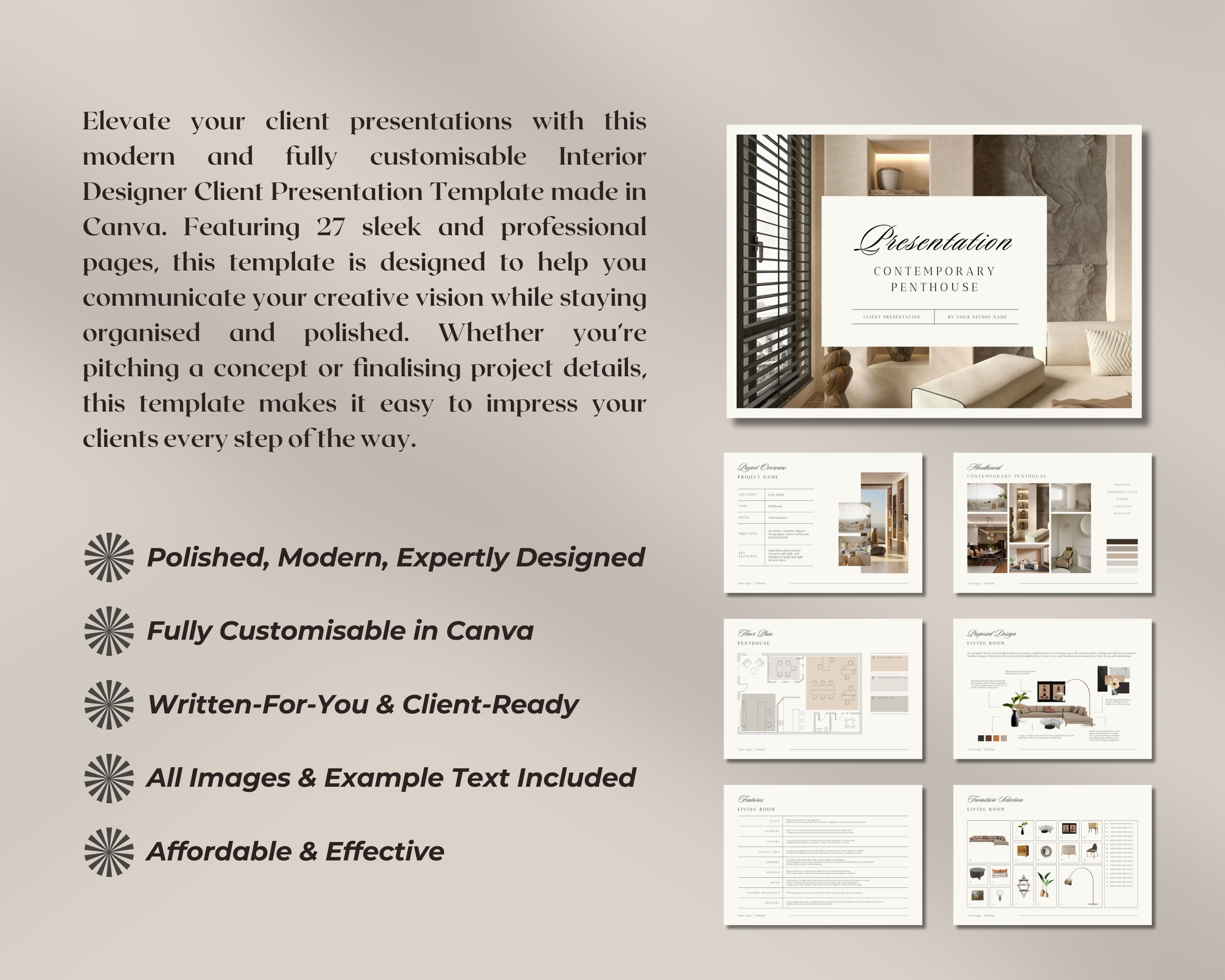Interior Design Client Presentation