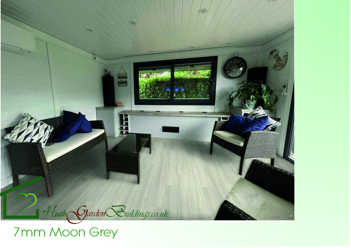 Laminated flooring, including high quality underlay and skirtings.