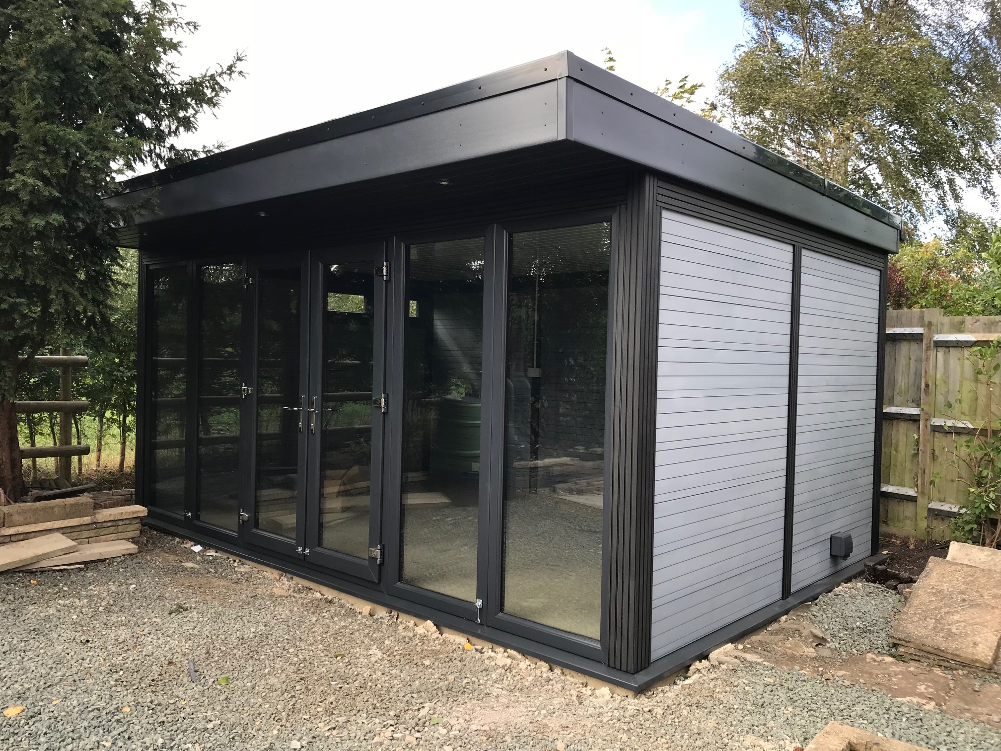 Ascot room with french doors/side panels full width