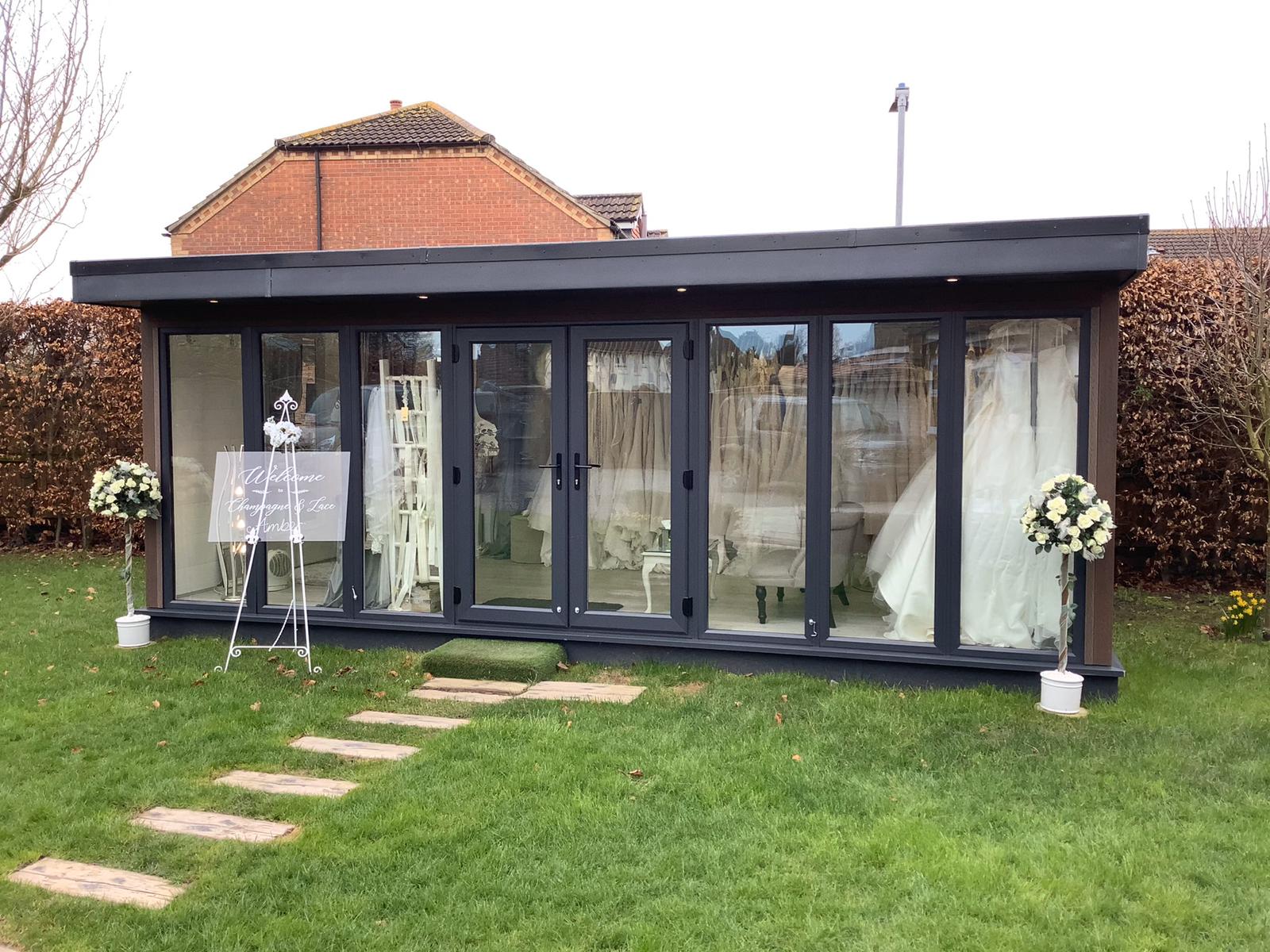 Ascot room with french doors/side panels full width 