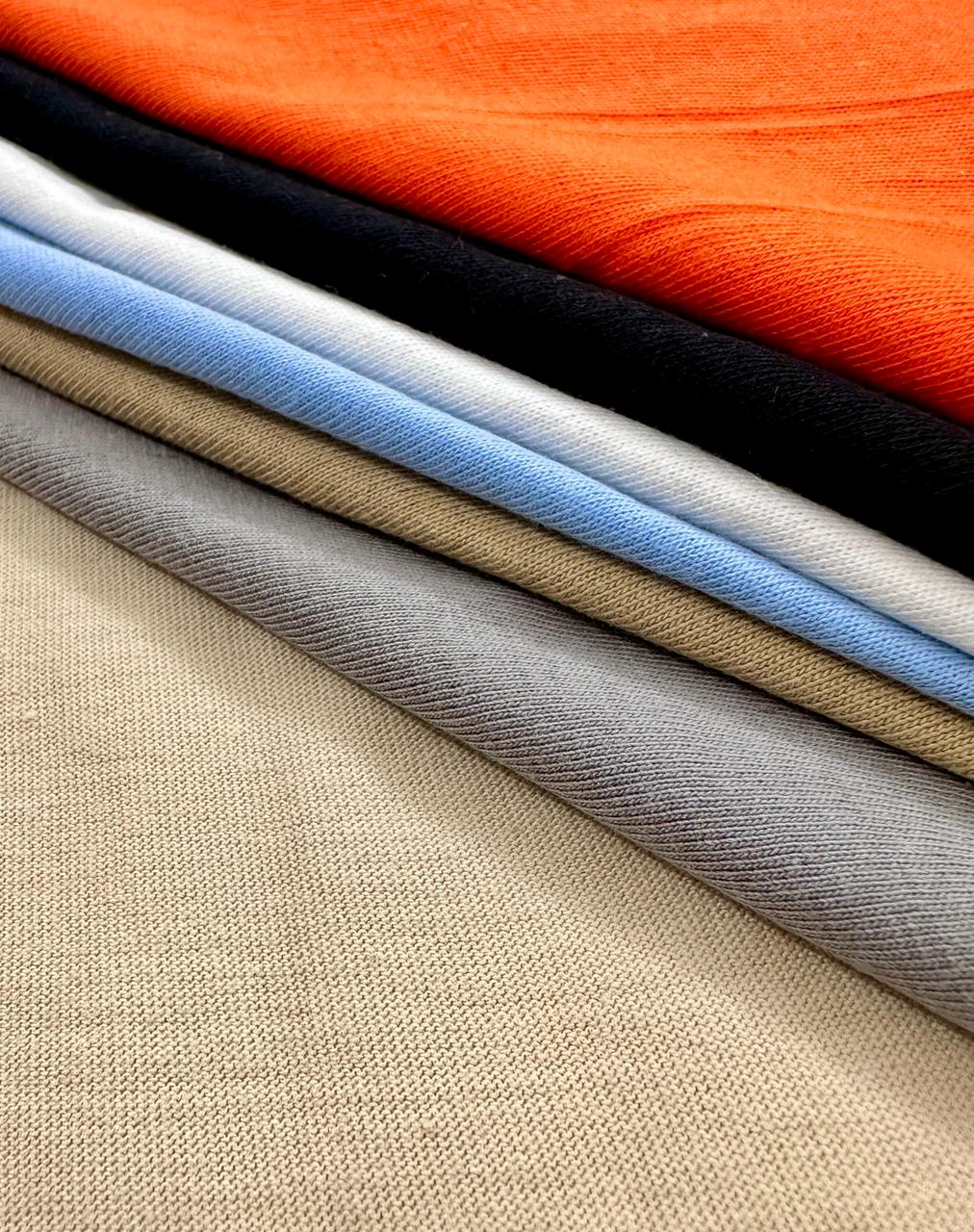 100% COTTON SINGLE JERSEY FABRIC NON ELASTIC