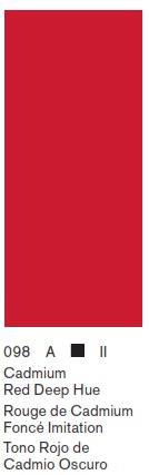 Winsor & Newton SERIE WINTON Tono de Rojo de Cadmio Profundo / Cadmium Deep Red Hue No.098,  color fino al oleo en tubo de 200 ml, 1 pza