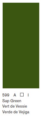 Winsor & Newton SERIE WINTON, Verde Sapo (Oliva) / Sap Green No.599, color fino al oleo en tubo de 200 ml, 1 pza
