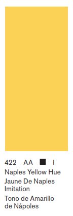 Winsor & Newton SERIE WINTON, Tono Amarillo de Napoles / Yellow Napples Hue No.422, color fino al oleo en tubo de 200 ml, 1 pza