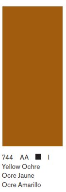 Winsor & Newton SERIE WINTON, Ocre Amarillo / Ochre Yellow No.744, color fino al oleo en tubo de 200 ml, 1 pza