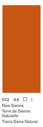 Winsor & Newton SERIE WINTON, Siena Natural / Raw Sienna No.552,  color fino al oleo en tubo de 200 ml, 1 pza