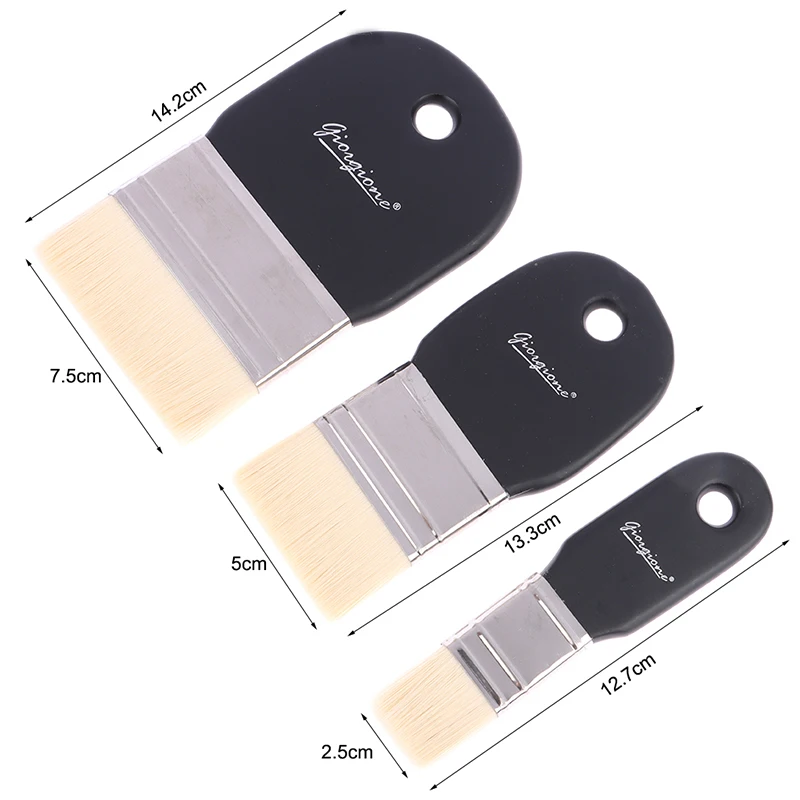 SET DE Pincel de cerdas duras de nailon de 2.5 , 5 y 7.5 cms de ancho para gran formato