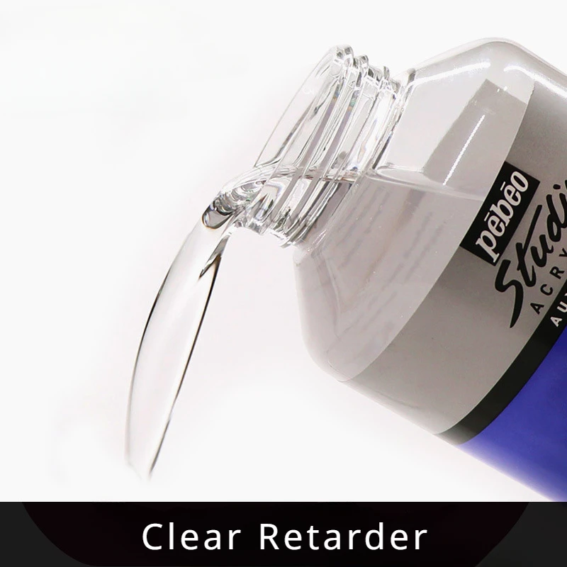 Retardante acrilico, 500ml, retardante líquido marca Pebeo, ayuda a que el acrilico seque mas lentamente