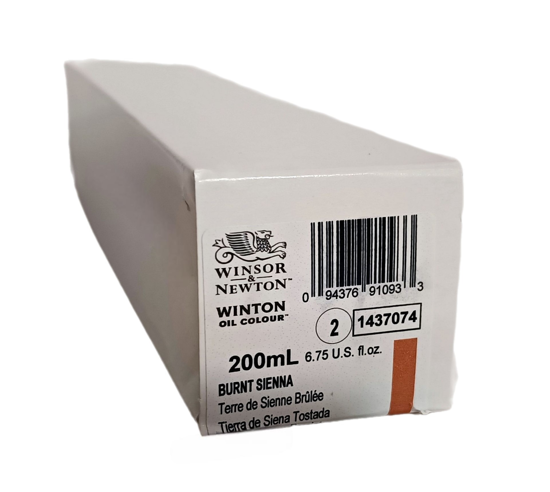 Winsor & Newton SERIE WINTON, Tierra de Siena Tostada / Burnt Sienna No.074,  color fino al oleo en tubo de 200 ml, 1 pza