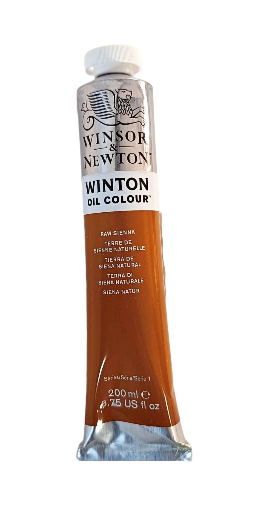 Winsor & Newton SERIE WINTON, Siena Natural / Raw Sienna No.552,  color fino al oleo en tubo de 200 ml, 1 pza